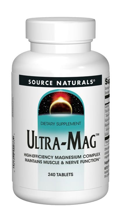 Source Naturals Ultra-Mag High-Efficiency Magnesium Complex - Maintains Muscle Source NaturalsUS supplements