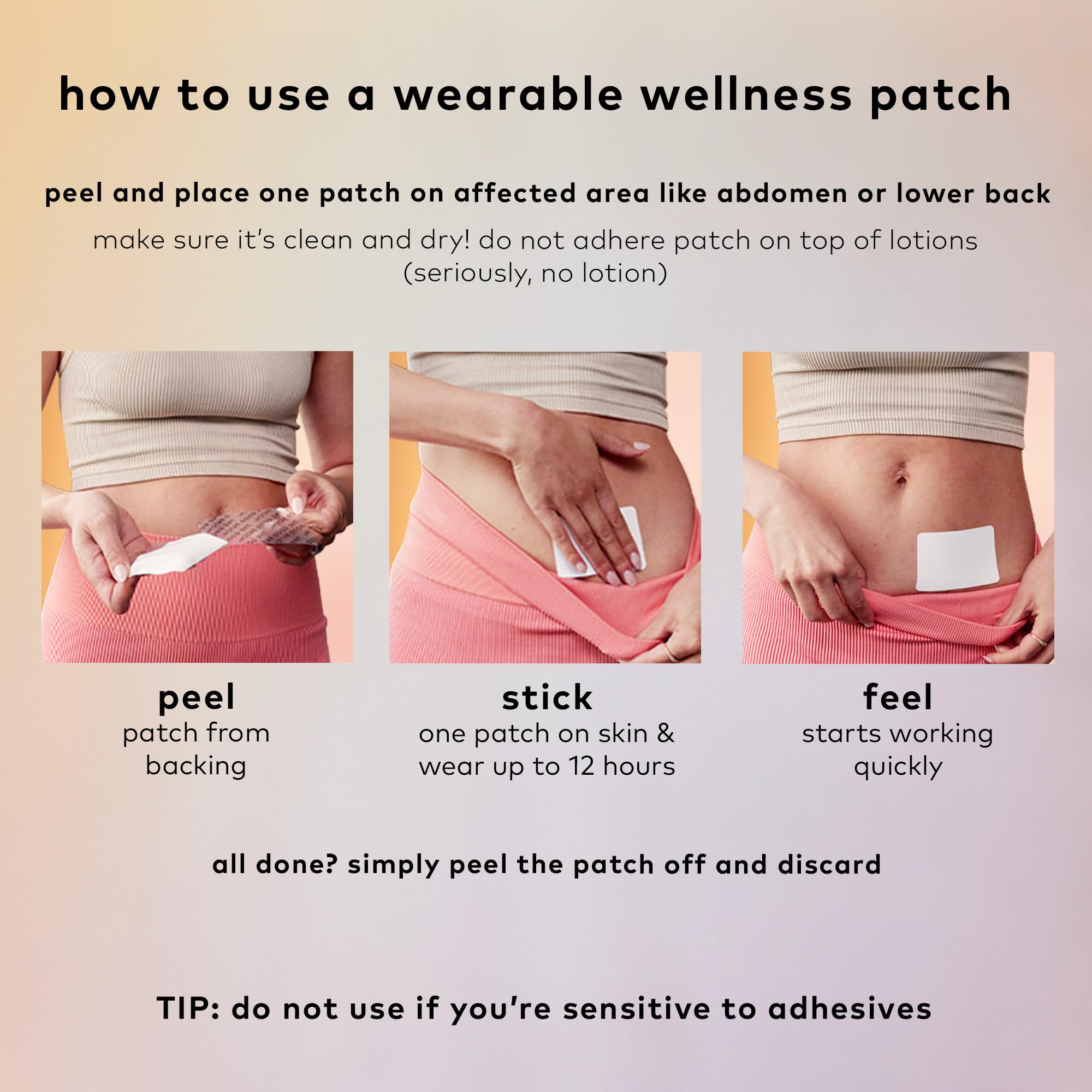The Good Patch Cycle Period Pain Patch for Cramps, Natural Patch with Menthol, Black Cohosh, Plant Powered Wearable Wellness, Large Sized (8 Total Patches) The Good PatchAu supplements