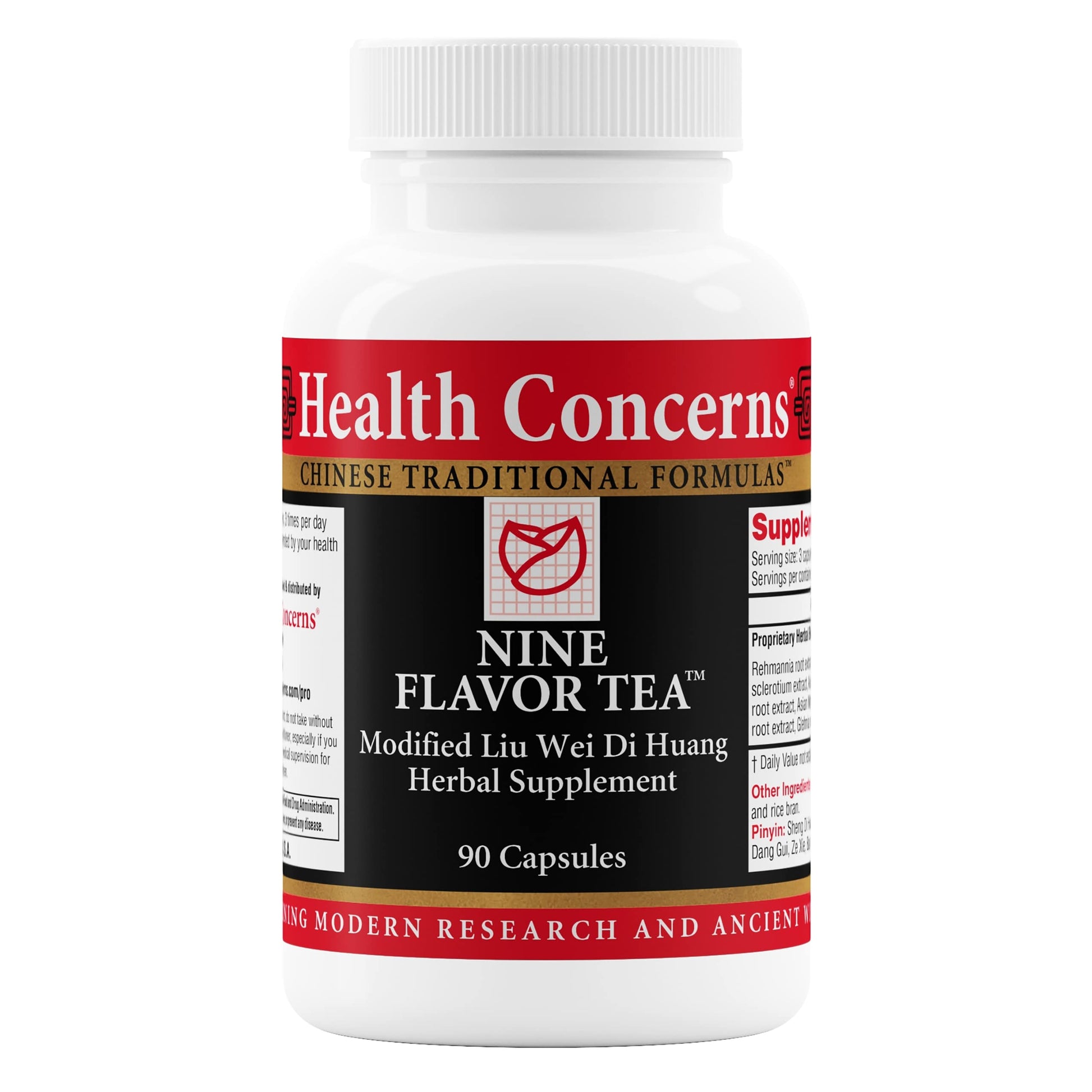 Health Concerns Nine Flavor Tea – Immune Support, Kidney Support & Lymphatic Health – Chinese Herbal Supplement for Oral Health, Night Sweats, Blurred Vision – 90 Capsules Health ConcernsAu supplements