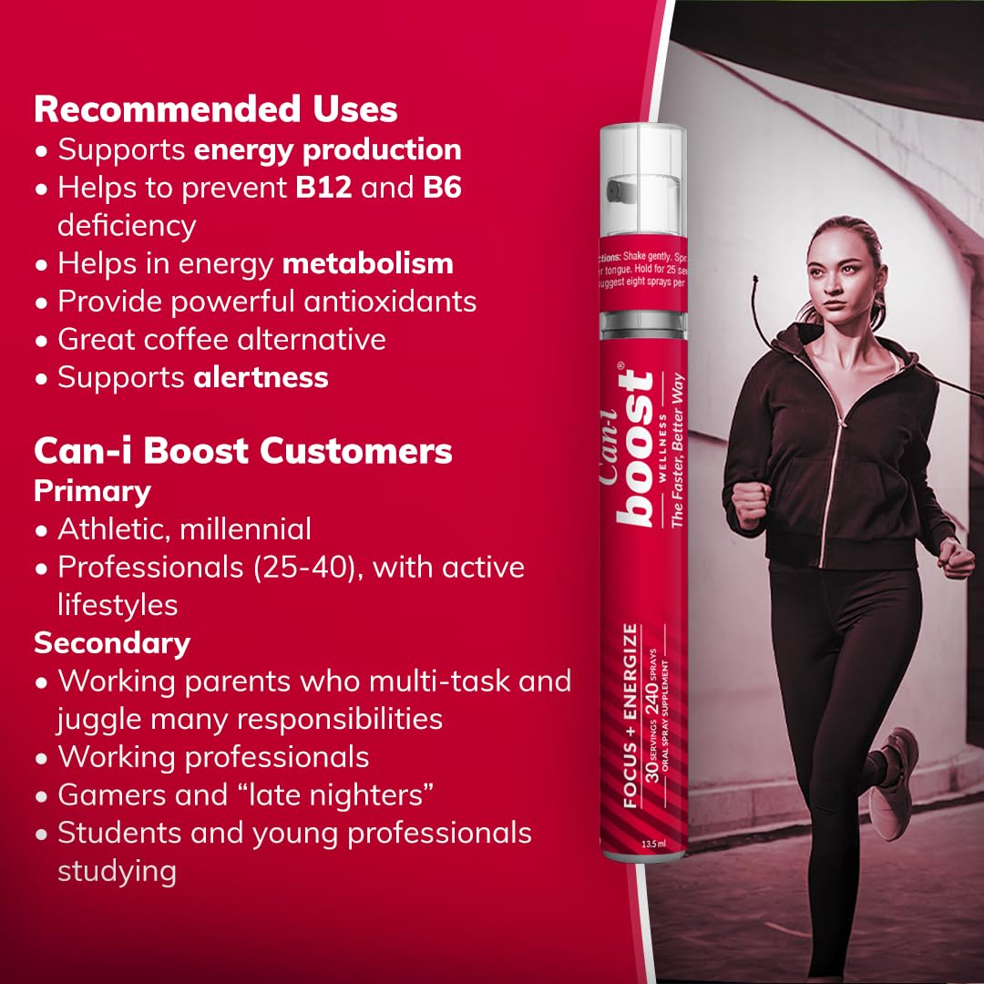 Brain Supplement Booster for Focus & Attention Fast-Acting Oral Spray, Energy for Kids Cani Brands Feel AmazingAu supplements