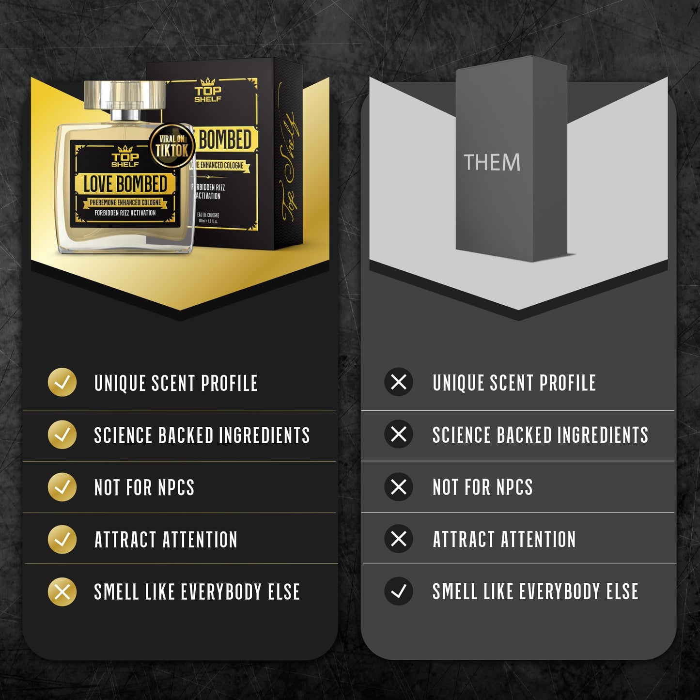 Join Top Shelf Grind Love Bombed - Pheromone Cologne for Men | Bold Attraction Join Top Shelf GrindUS supplements