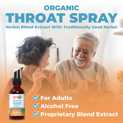 MaryRuth Organics USDA Organic Throat Spray with Mullein Leaf | Marshmallow Root & Licorice Root & Thyme Leaf | 4 Herbal Blend | Non-GMO | Vegan | Gluten Free | 1 Fl Oz | Up to 100 Servings MARYRUTH'SUS supplements
