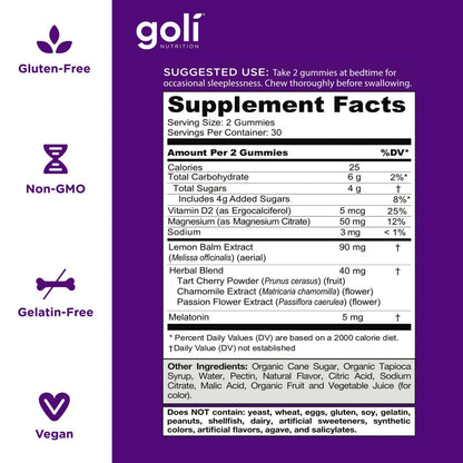 Goli - Sleep, Apple Cider Vinegar & Ashwagandha Gummy Bundle GoliUS supplements