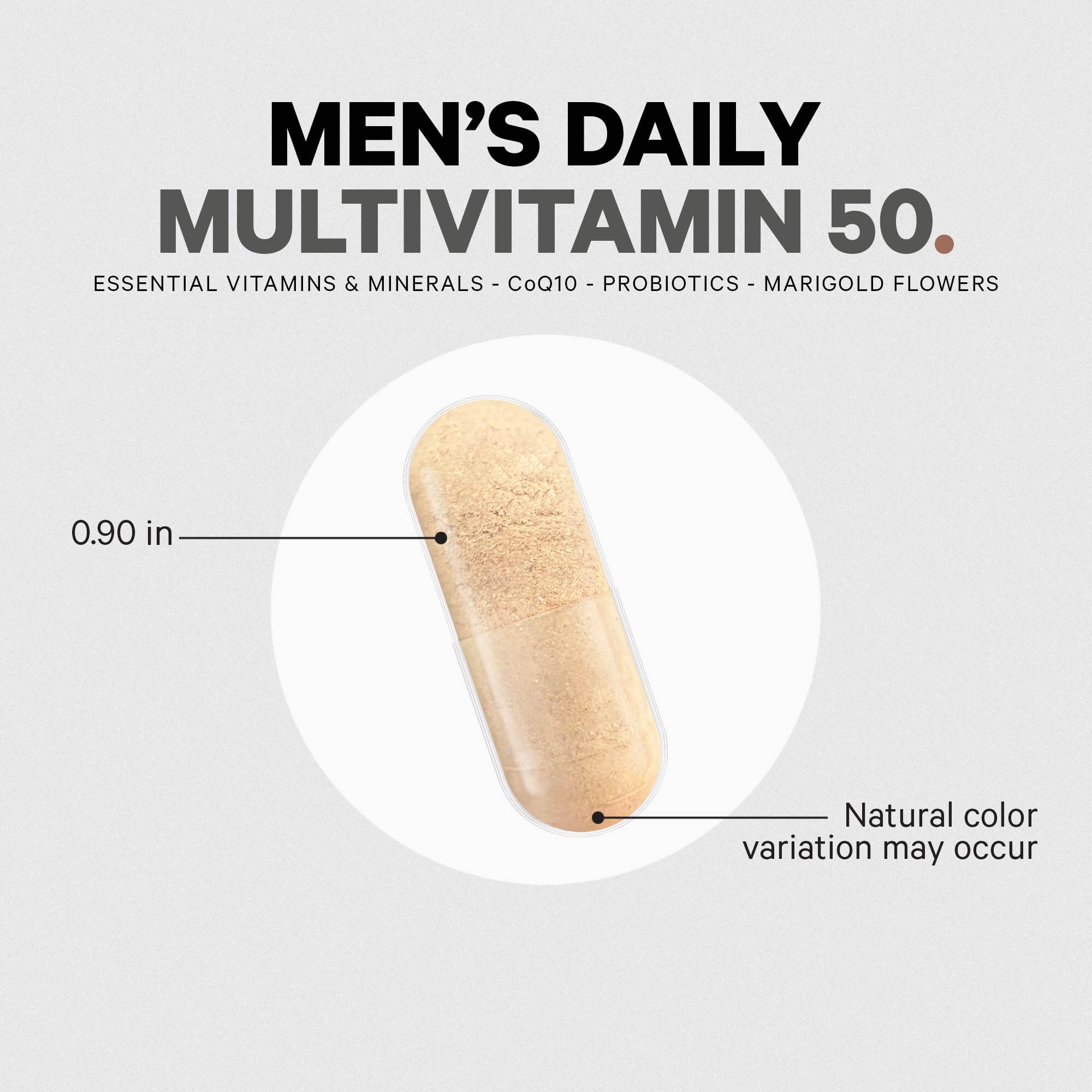 Codeage Men's Multivitamin 50 - Essential Vitamins & Minerals for Men Over 50 - Daily Multivitamins for Men Supplement - Vitamin A, C, D3, E, B6, B1, CoQ10, Probiotics, Lutein - Non-GMO - 30 Capsules CodeageAu supplements