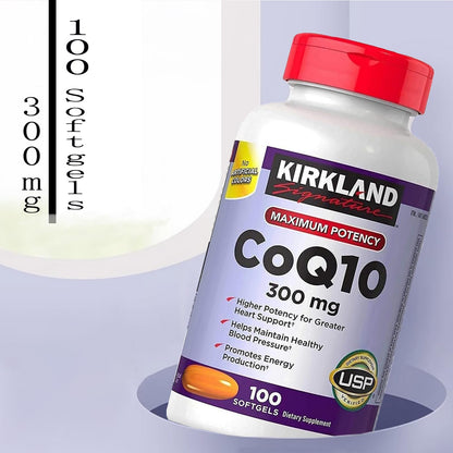 CARZIX CoQ10 300mg,100 Softgels-Helps Maintain Healthy Blood Pressure，Romotes CARZIXUS supplements