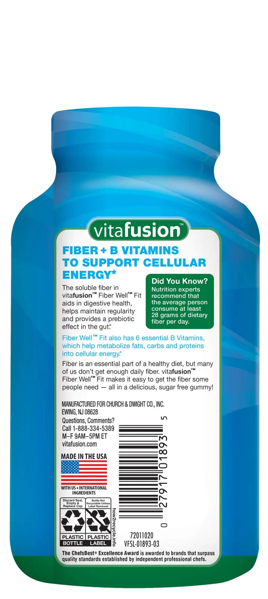 Vitafusion Fiber Well Fit Gummies, 90 Count and L’il Critters Gummy Vites Daily Gummy Multivitamin for Kids, 190 Gummies VitafusionAu supplements