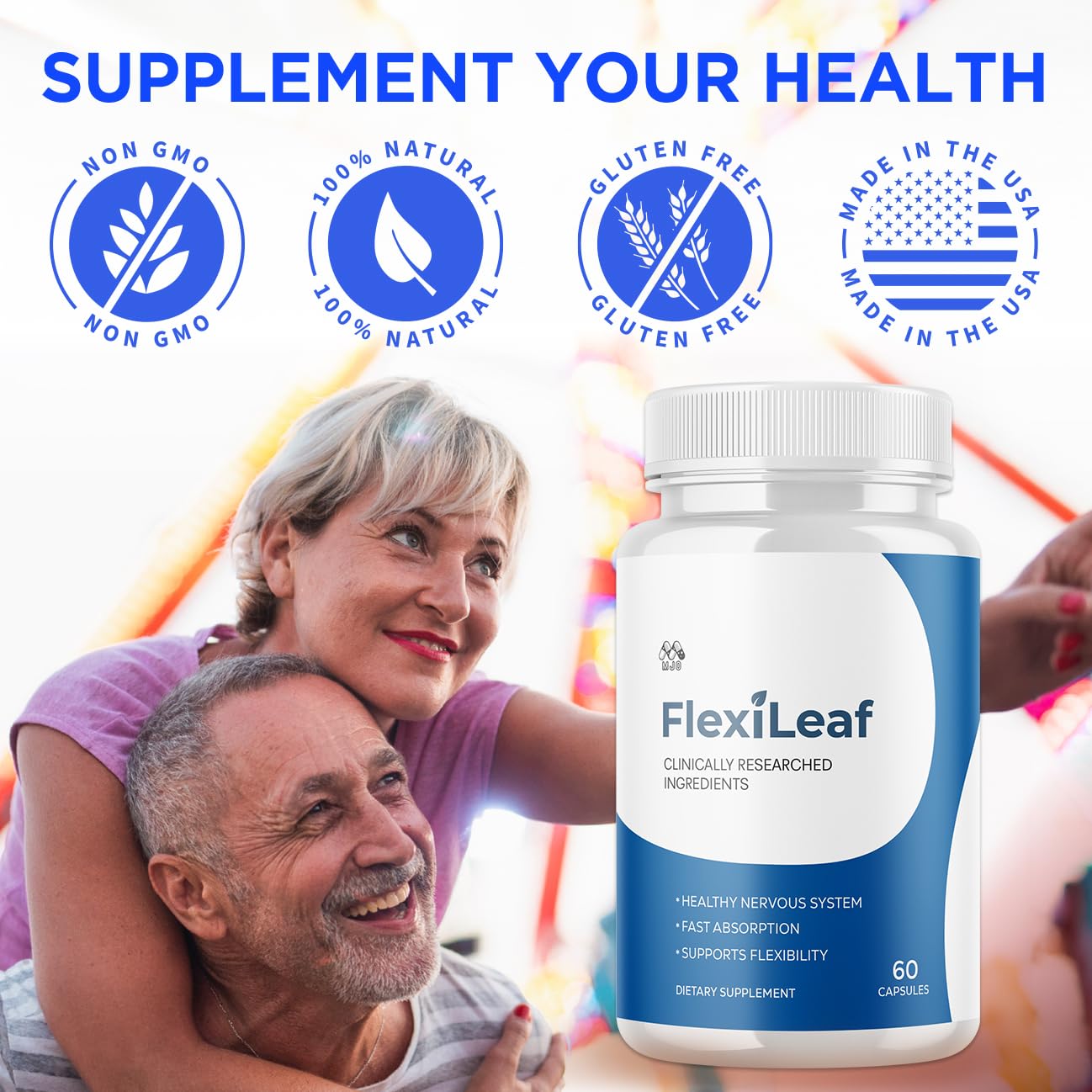 Flexileaf Capsules, Official Flexileaf Pills with All Natural Ingredients, Advanced Health and Overall Wellness Multivitamin Supplement, Flexoleaf Maximum Strength Support Formula (60 Capsules) MJOAu supplements