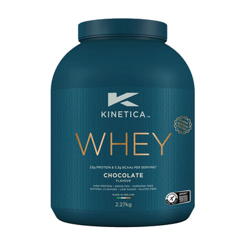 Kinetica Chocolate Whey Protein Powder | 2.27kg | 22g Protein per Serving | 76 Servings KineticaAu supplements