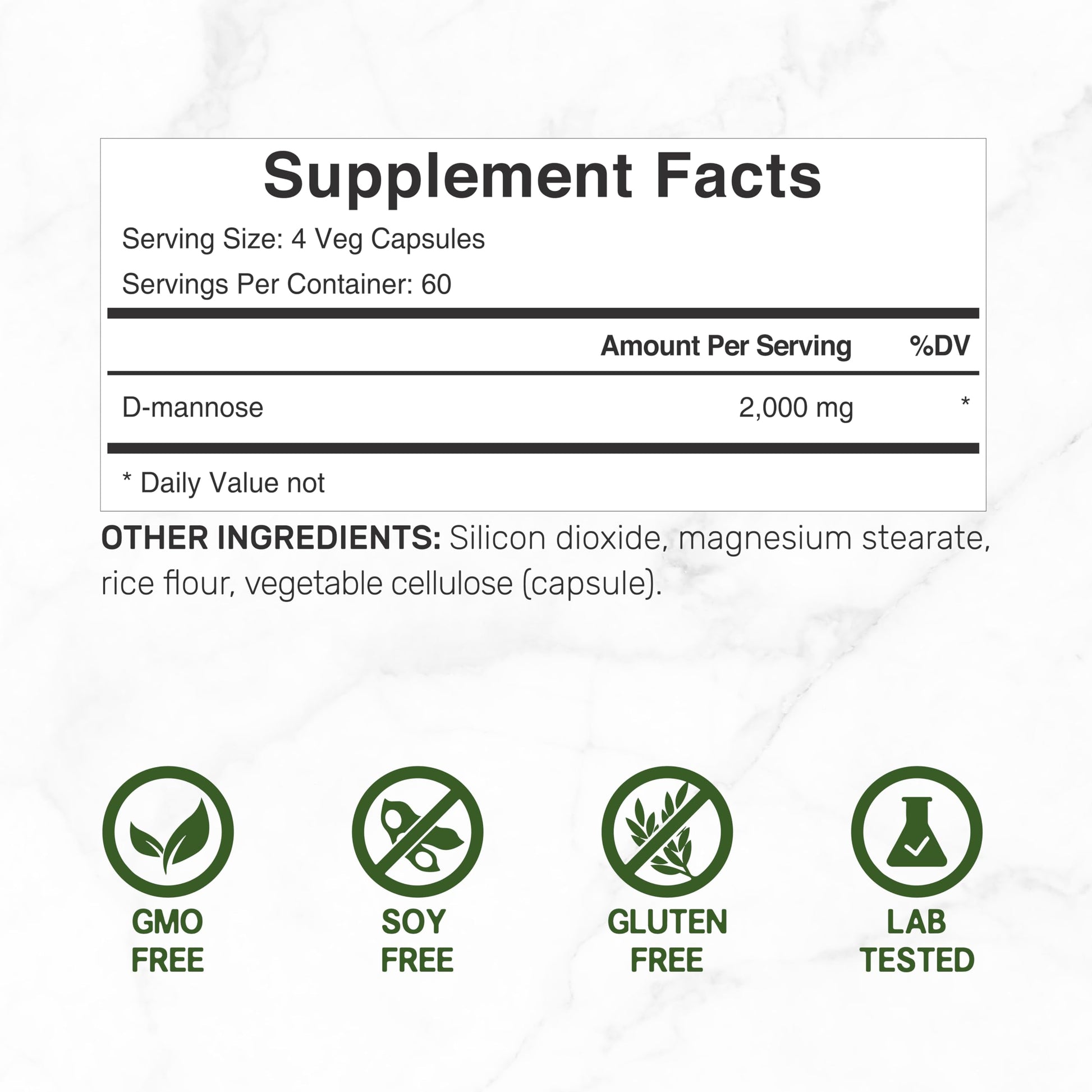 DEAL SUPPLEMENT D Mannose 500mg Capsules (2,000mg Per Serving), 240 Veggie Pills – Fast Acting Water-Soluble Form – Extra Strength Urinary Tract (UTI) Health Support – Non-GMO, Vegan Friendly DEAL SUPPLEMENTAu supplements