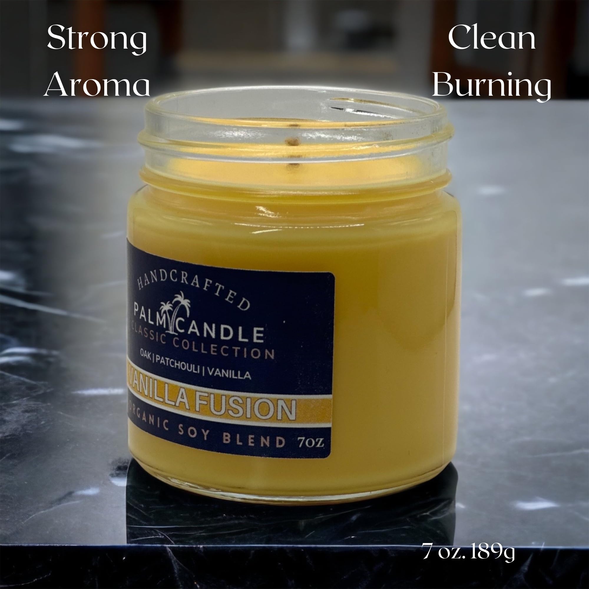 Vanilla & Wood Fusion Premium Soy Candle for Home Scented Candle 7 Ounces of Pure Aromatic Bliss Msupps.comAu supplements