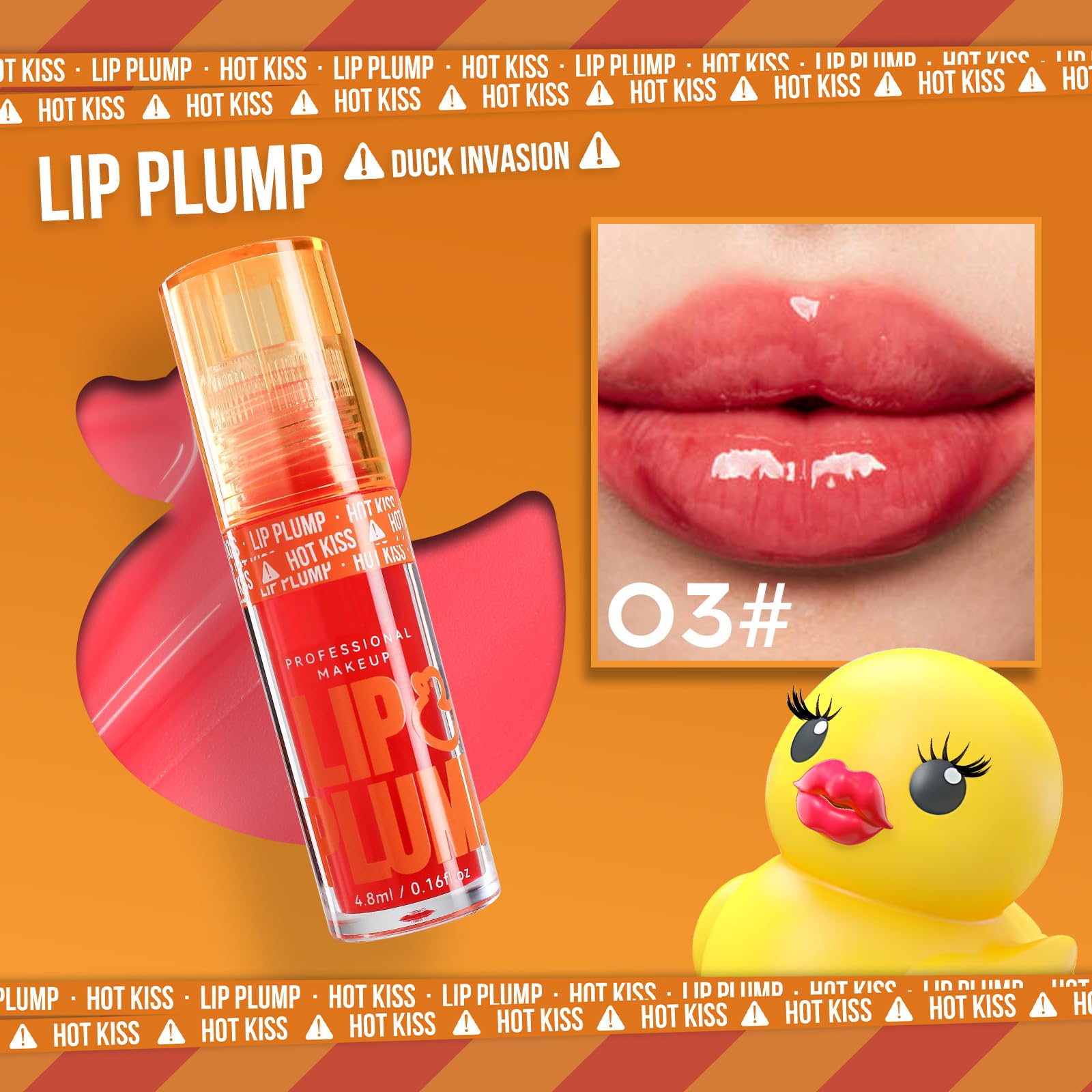 GHFCZOO 3 Colors Duck Lip Plumper Gloss, Hydrating Glitter Shine Primer Lip Tint, Non-Sticky Korean Plumping Lip Oil, Moisturizing Tinted Lip Balm for Sexy, Glossy Lips (Set A, 3pcs/set) GHFCZOOAu supplements