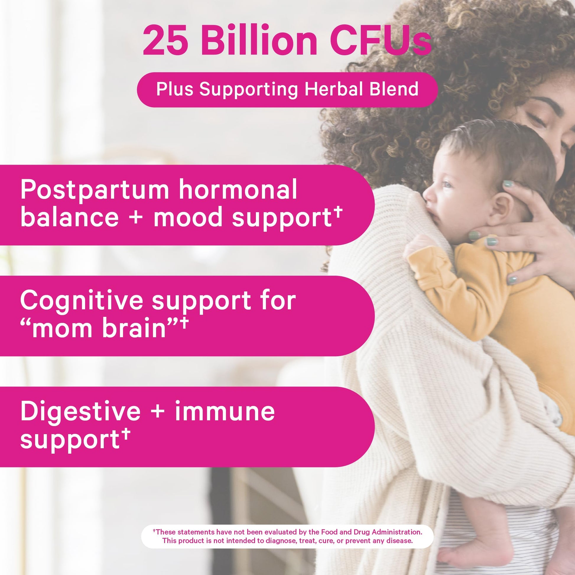 Pink Stork Probiotics for Postnatal Women - 30 Billion CFUS with Ashwagandha and Chamomile, Postpartum Essentials for Hormone Balance, Mood Support, Gut Health, Digestive Wellness, 30 Capsules Pink StorkAu supplements