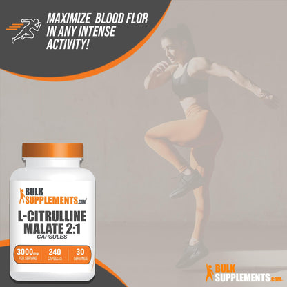 BULKSUPPLEMENTS.COM L-Citrulline Malate Capsules - Citrulline Malate 3000mg BULKSUPPLEMENTS.COMUS supplements