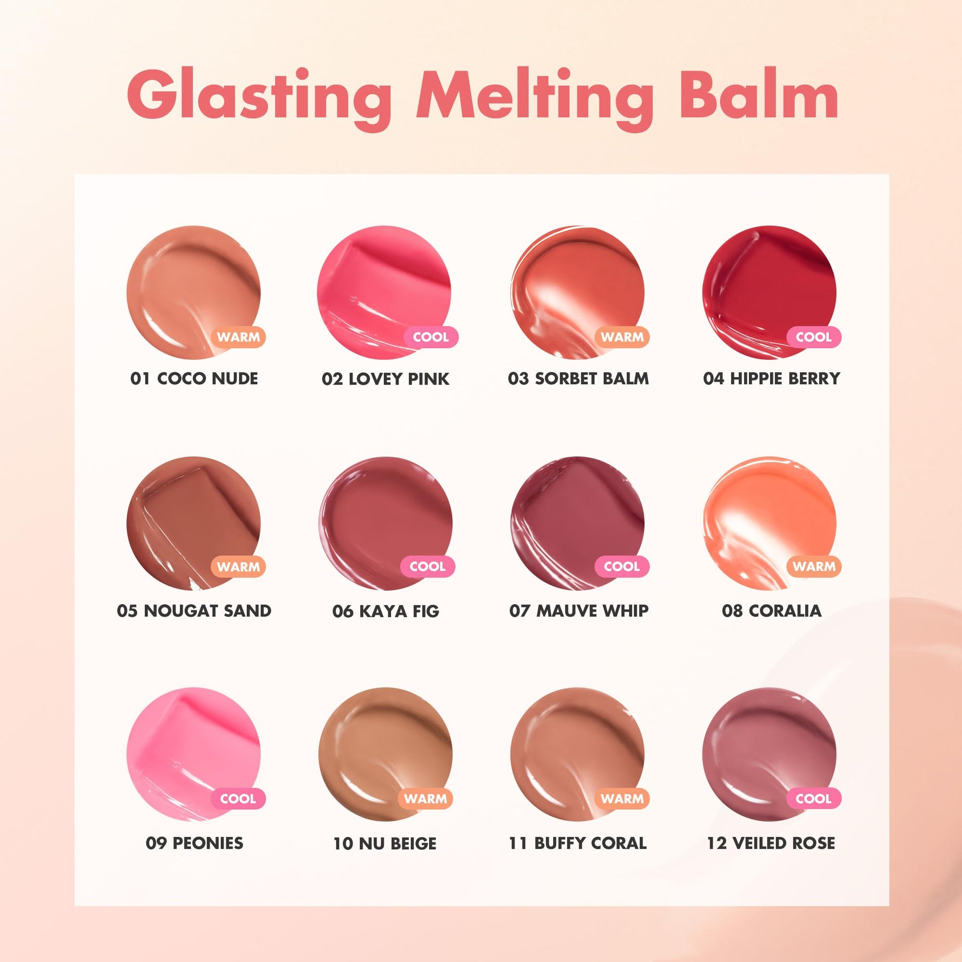 rom&nd GLASTING MELTING BALM #06 Kaya Fig - Vegan K-Beauty Tinted Lip Balm for Crystal Water-Gloss Shine, Deep Hydration & MLBB Rosy Nude Color | Non-Sticky, Long-Lasting Comfort for All Ages rom&ndAu supplements