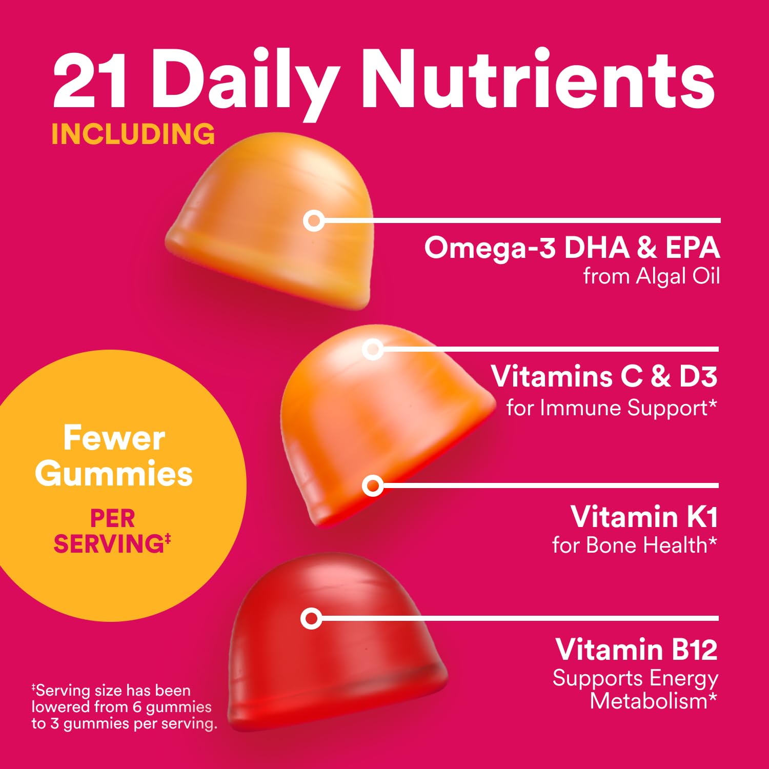 SmartyPants Women's Multivitamin Gummies - Improved Formula: Omega 3 (DHA/EPA), Methylfolate, CoQ10, Vitamin D3, C, Vitamin B12, B6, A, K & Zinc SmartyPantsAu supplements