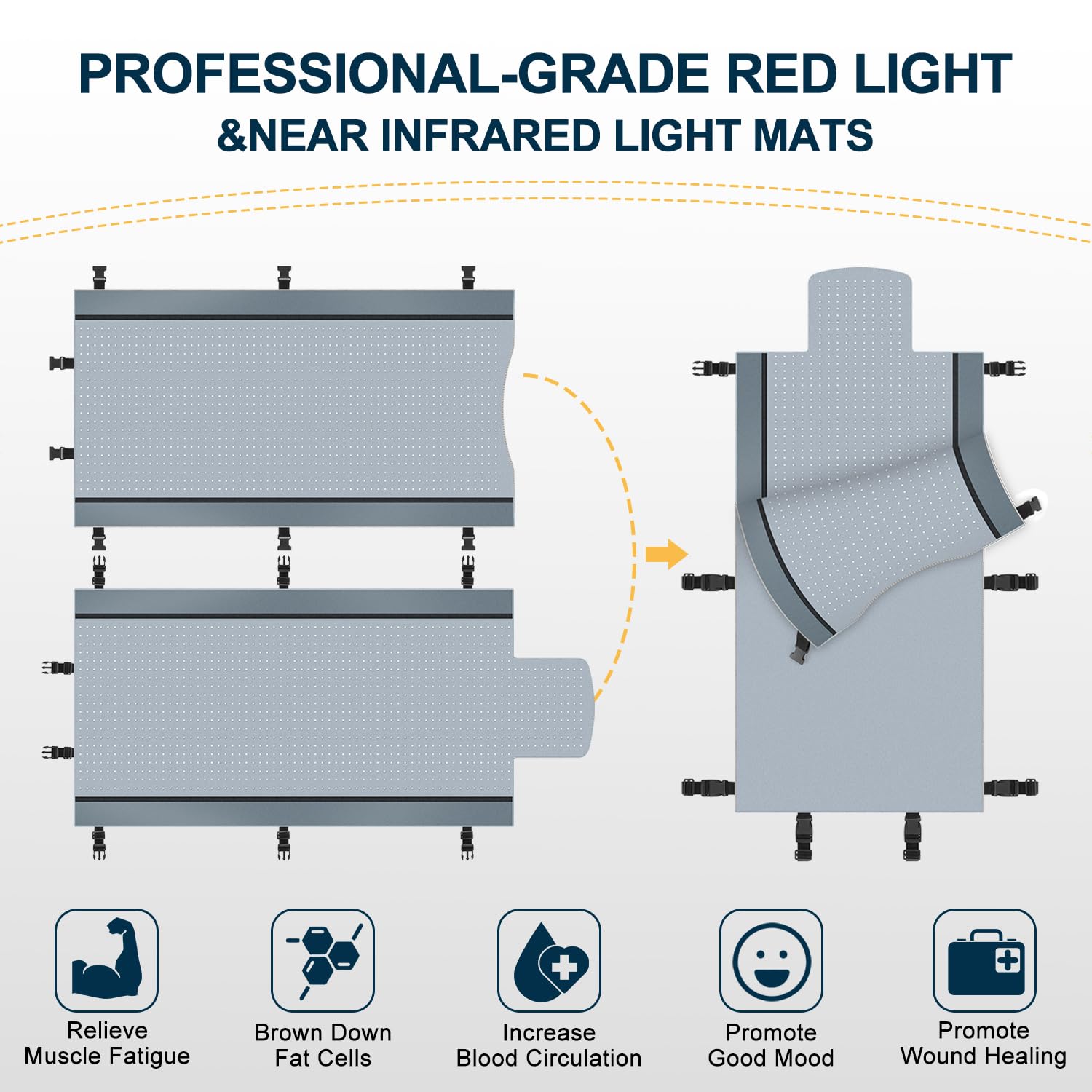 Red Light Therapy for Body - Full Body Red Light Therapy Mat, 71.0x33.30in, 2570Pcs 660nm KaoudtAu supplements