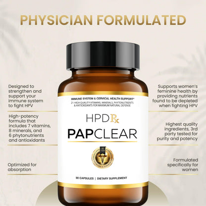 HPD Rx PAPCLEAR Physician Formulated | All Natural HPV Immune Support Supplement HPD RxUS supplements