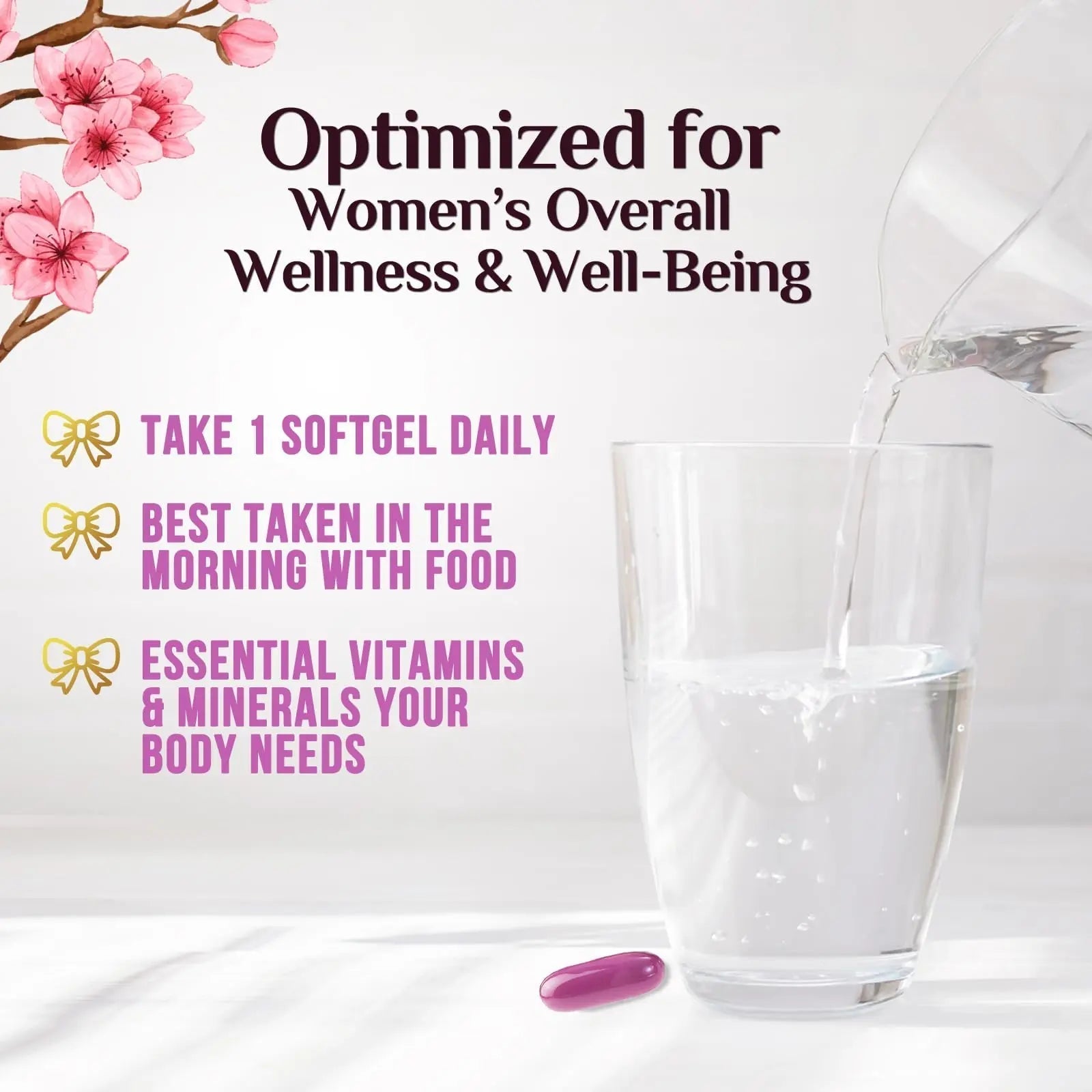 Multivitamin for Women - Complete Daily Womens Multivitamins with Calcium, Folic Acid, Vitamin A, C, D, E, & B Vitamins Nature's NutritionAu supplements