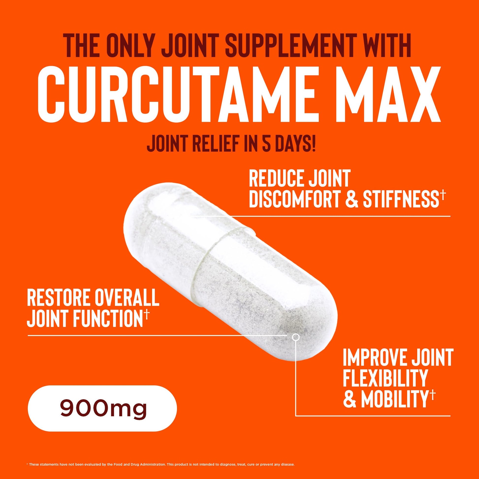Relaxium Flexium Joint Support Supplement, Drug-Free, with CurcuTame Blend, Turmeric Supplement Formulated to Support Comfort and Mobility, 60 Capsules RelaxiumAu supplements