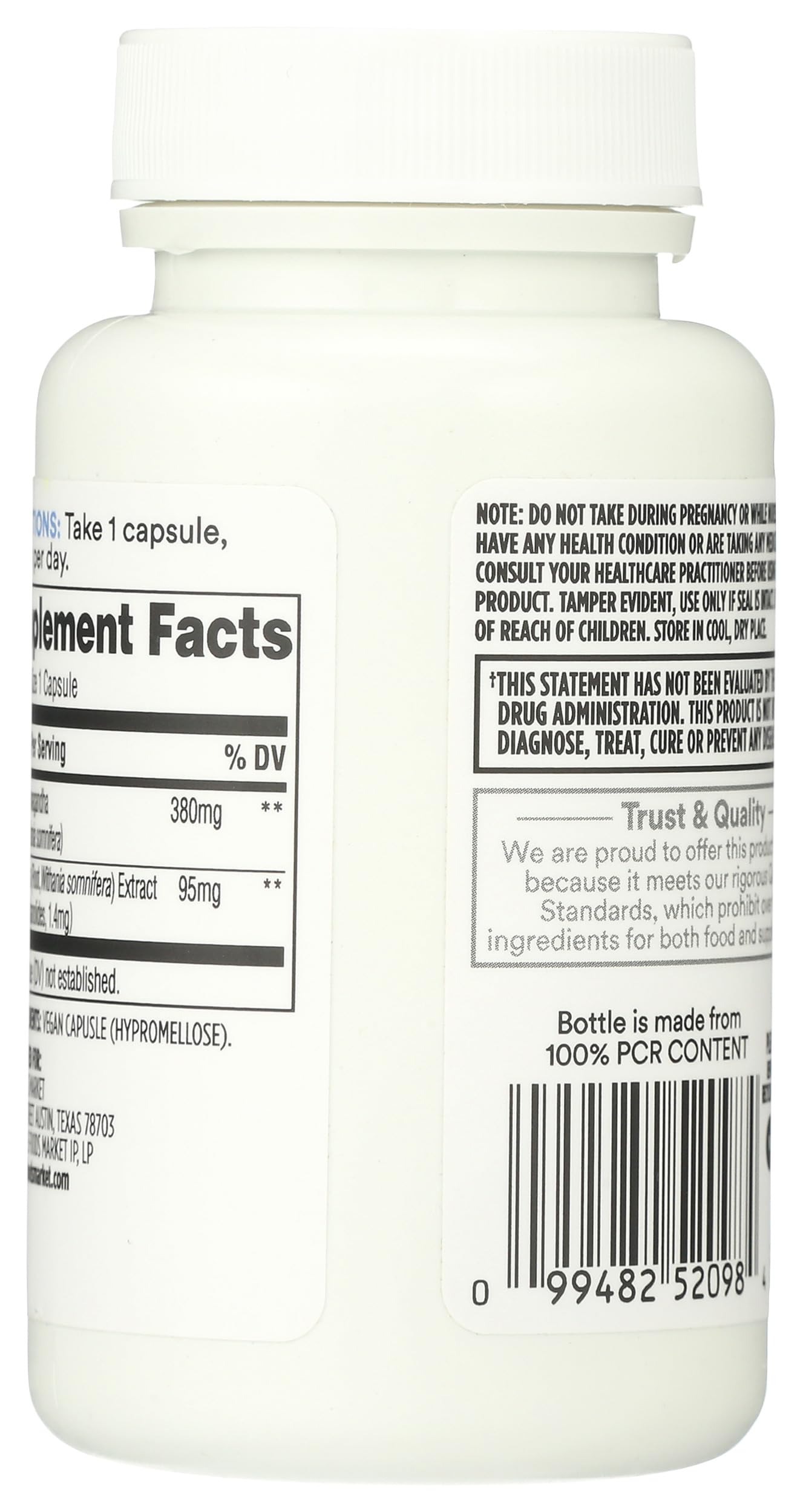 365 By Whole Foods Market, Ashwagandha, 60 Count 365 by Whole Foods MarketAu supplements
