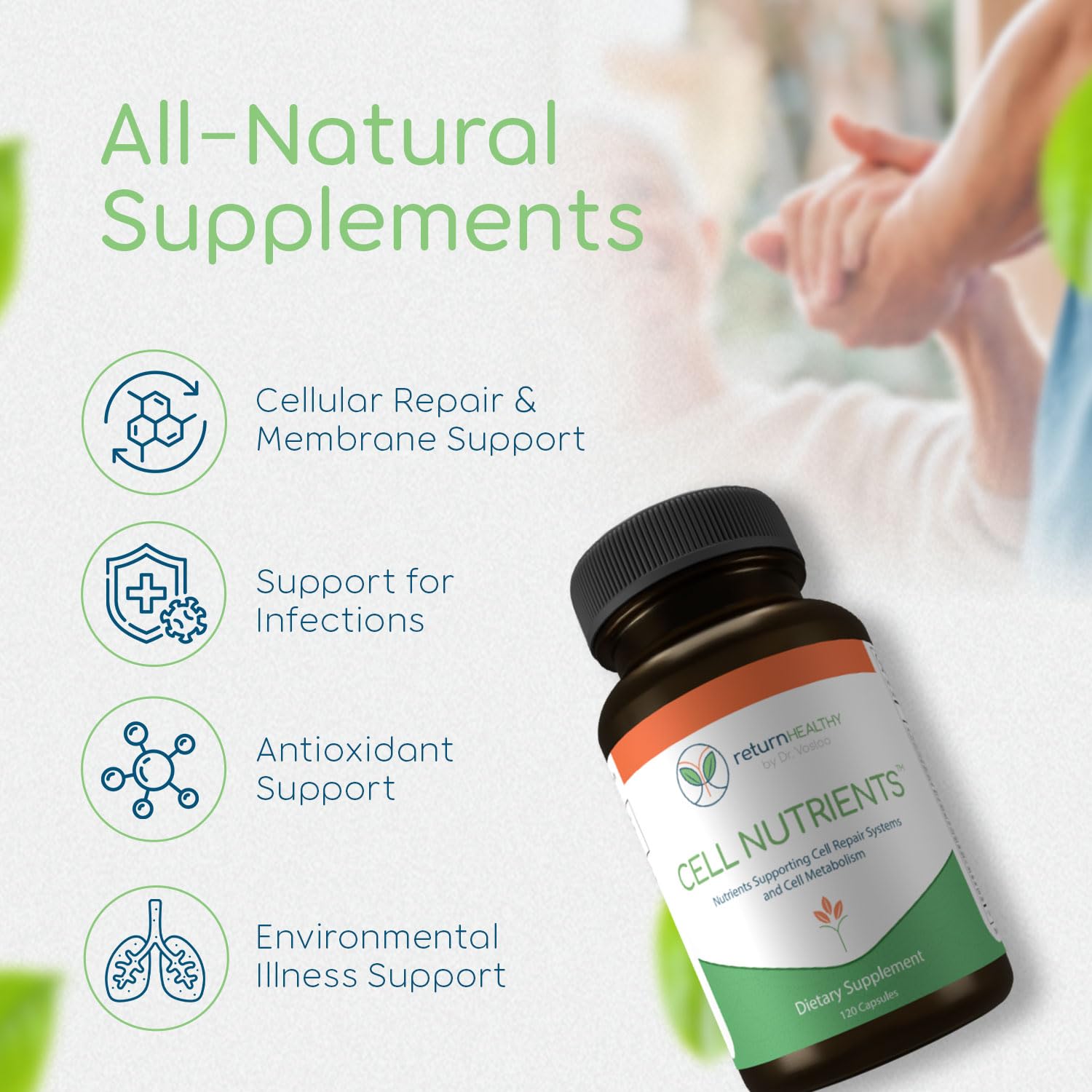 Return Healthy Cell Nutrients | Promotes Cell and Membrane Repair & Cell Metabolism | Helps Fight Tick-Borne Infections & More | Mitochondrial Supplements | Non-GMO, Vegan, 120 caps Return HealthyAu supplements