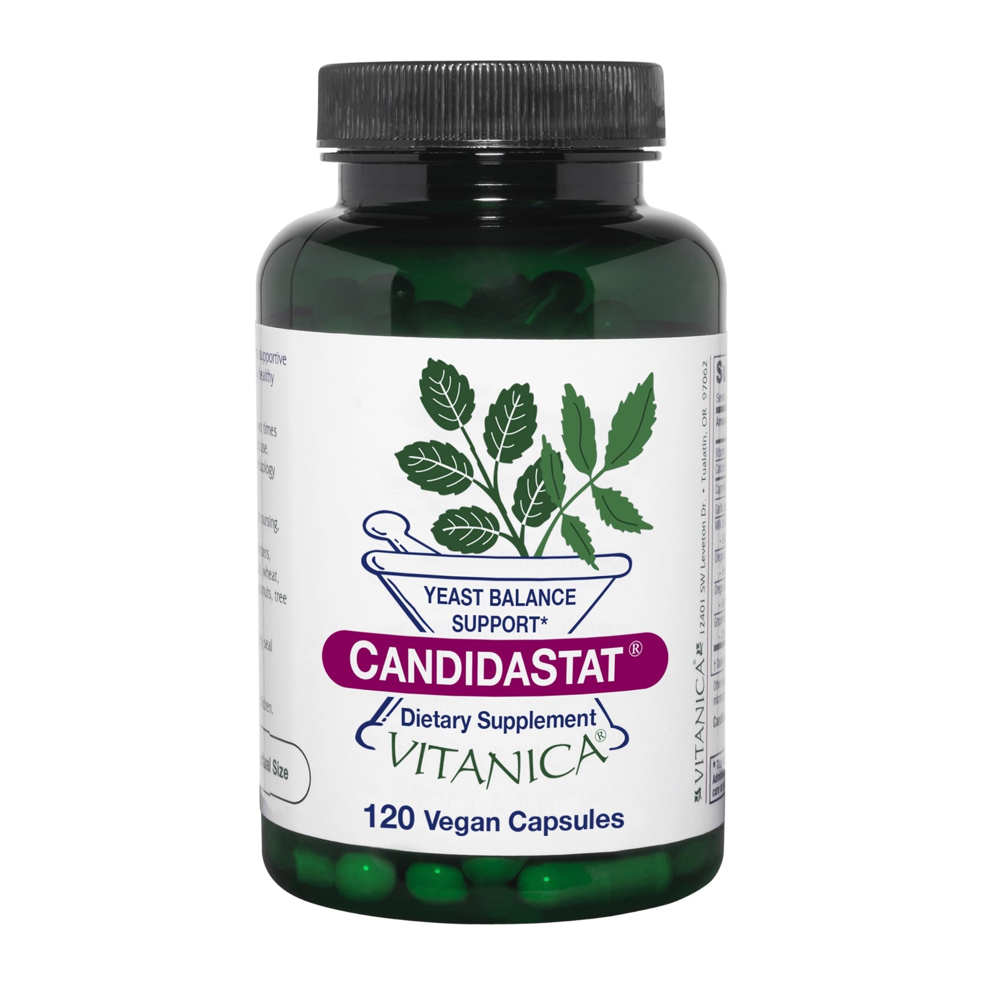 Vitanica Candidastat, Yeast Balance Supplement and Support, Vegan, 120 Capsules VitanicaAu supplements
