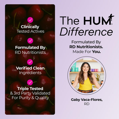 Hum Nutrition Dream Team Magnesium Bisglycinate Powder, L Theanine & Tart Cherry Magnesium Supplement Drink Mix, Support Rest, Relaxation & Sleep Routine, Gluten Free, Vegan, Cherry Lemon, 30 Servings HUMUS supplements