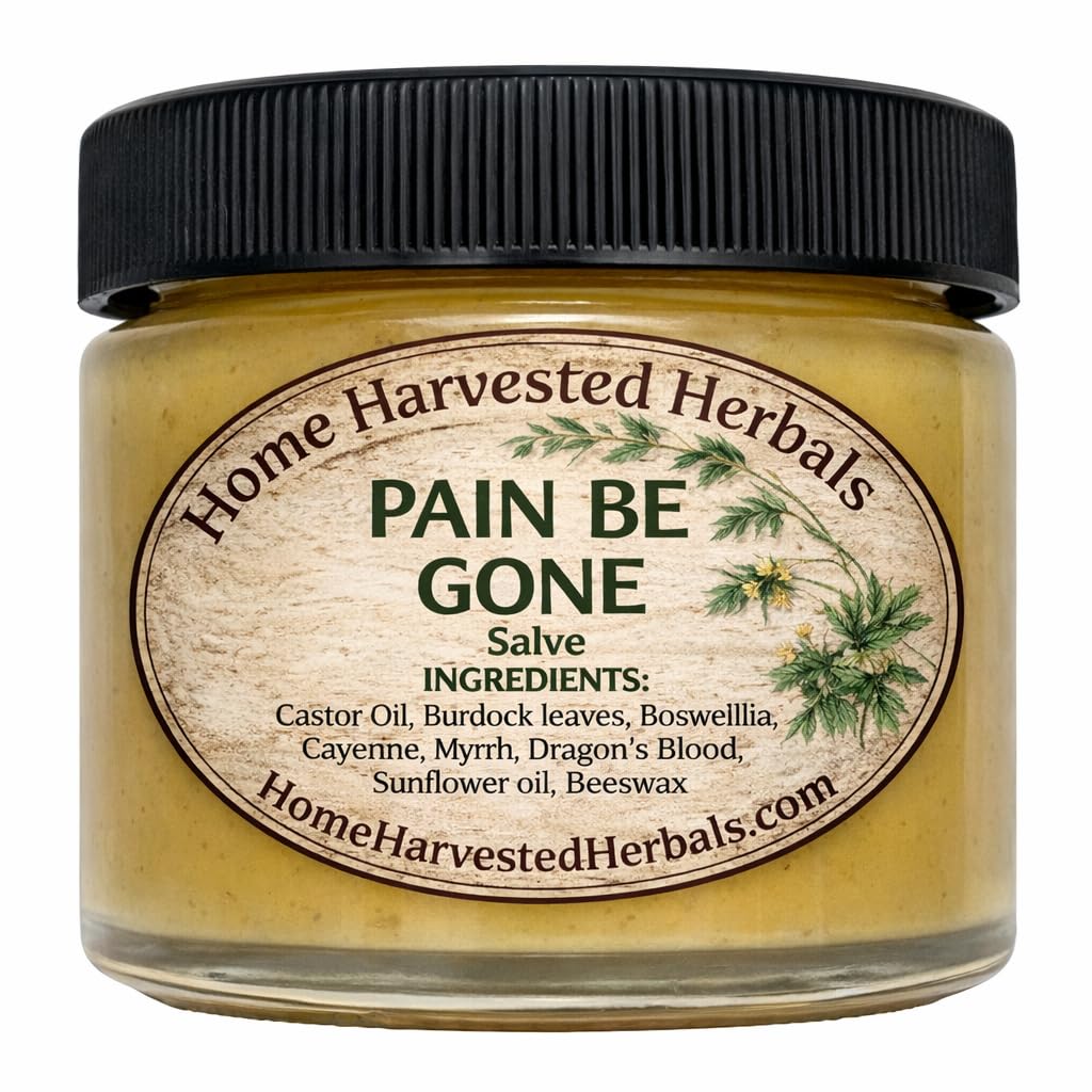 Pain Relief Herbal Salve – 2 oz – Home Harvested Herbals – Natural Relief for Aches, Muscles & Joint Discomfort Home Harvested HerbalsAu supplements