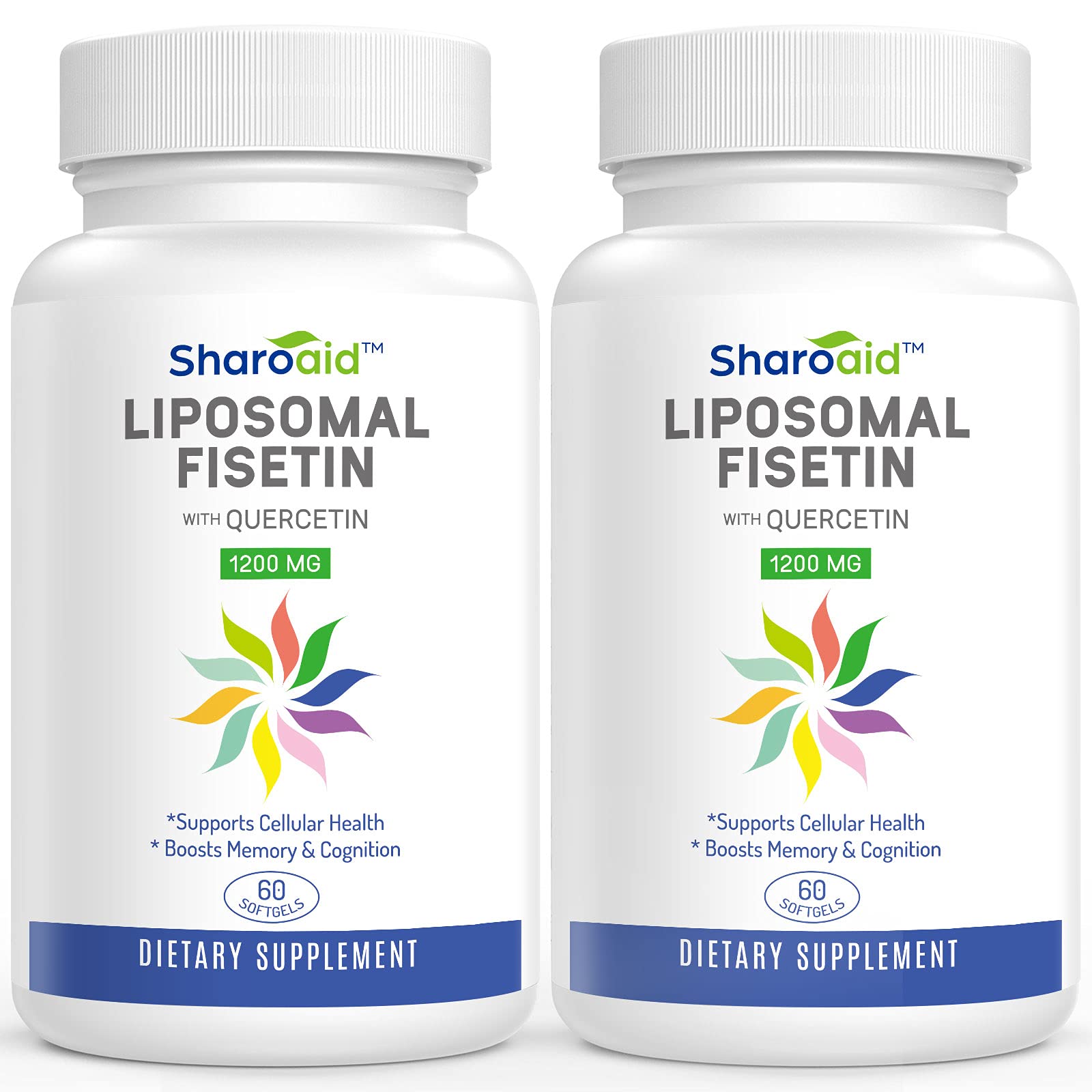 Sharoaid Liposomal Fisetin with Quercetin Supplements 1200 mg per Serving SharoaidUS supplements