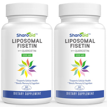 Sharoaid Liposomal Fisetin with Quercetin Supplements 1200 mg per Serving SharoaidUS supplements