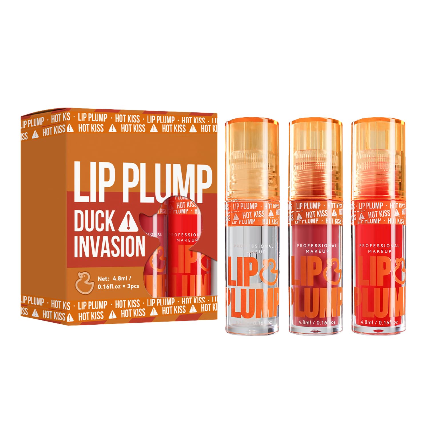 GHFCZOO 3 Colors Duck Lip Plumper Gloss, Hydrating Glitter Shine Primer Lip Tint, Non-Sticky Korean Plumping Lip Oil, Moisturizing Tinted Lip Balm for Sexy, Glossy Lips (Set A, 3pcs/set) GHFCZOOAu supplements