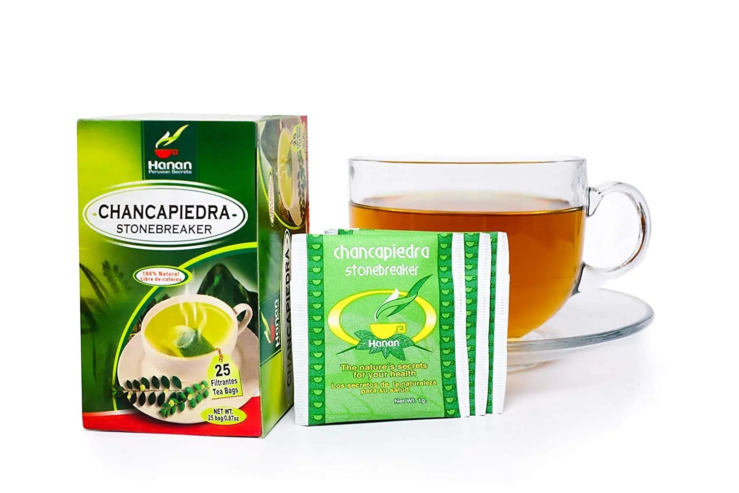 Stone Breaker Chanca Piedra Herbal Tea - 100% Naural from Peru (2x 25 Tea Bags Pack) Natural Kidney Cleanse & Gallbladder Stones Support– Detoxify Urinary Tract, Flush Impurities, Clear Urinary System AOSGYAAu supplements