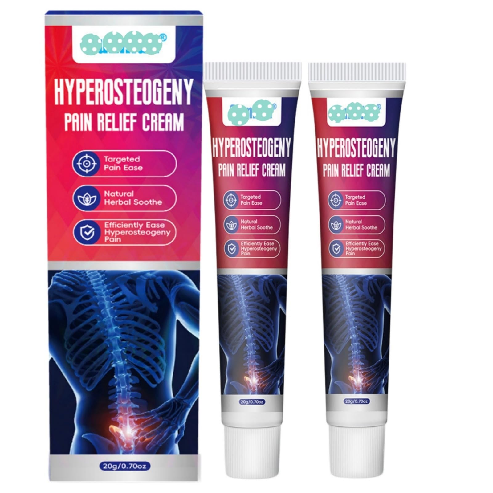 MOSYFEIBI Hyperosteogeny Pain Relief Cream - Natural Herbal Soothing Cream for Joint, Back, Neck & Knee Discomfort, Gentle Topical Massage Cream for Targeted Comfort (2 Boxes) MOSYFEIBIAu supplements