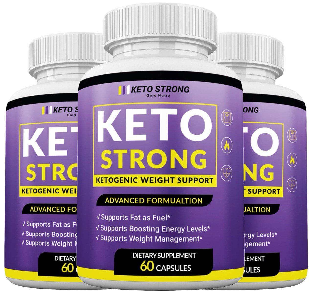 Gold Nutra (3 Pack) Keto Strong Diet Pills, New 2022 Formula, 3 Month Supply Gold NutraUS supplements