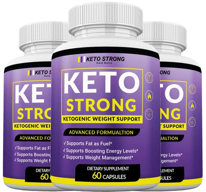 Gold Nutra (3 Pack) Keto Strong Diet Pills, New 2022 Formula, 3 Month Supply Gold NutraUS supplements