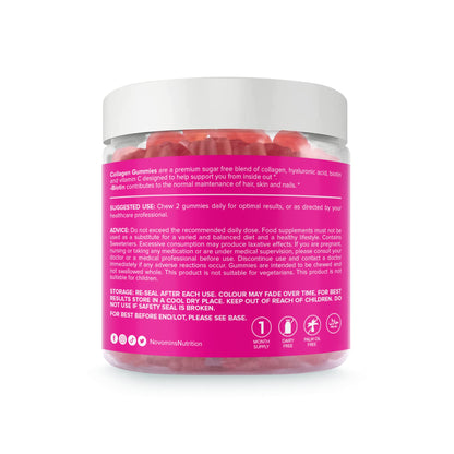 Collagen Gummies - Sugar Free Marine Collagen Gummies - Superior Type 1 Hydrolysed Collagen novominsUS supplements