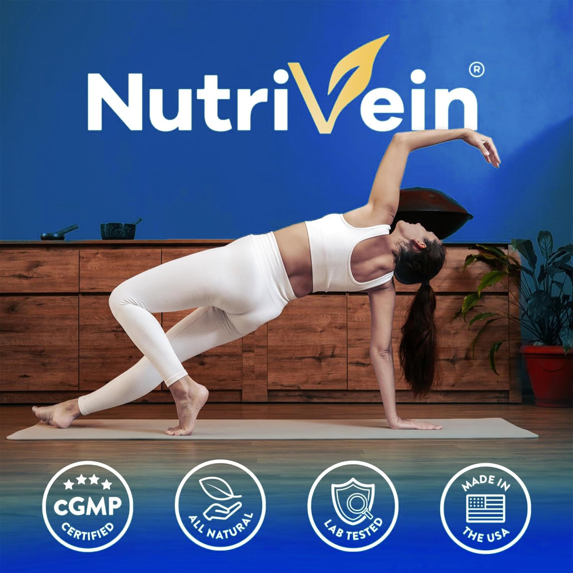 Nutrivein Premium NAD + Resveratrol Supplement 600 mg - 30 Servings (60 Capsules): Powerful Synergistic NAD Resveratrol Supplement - Aging, Cognition, Metabolism, & Overall Well-Being NutriveinAu supplements