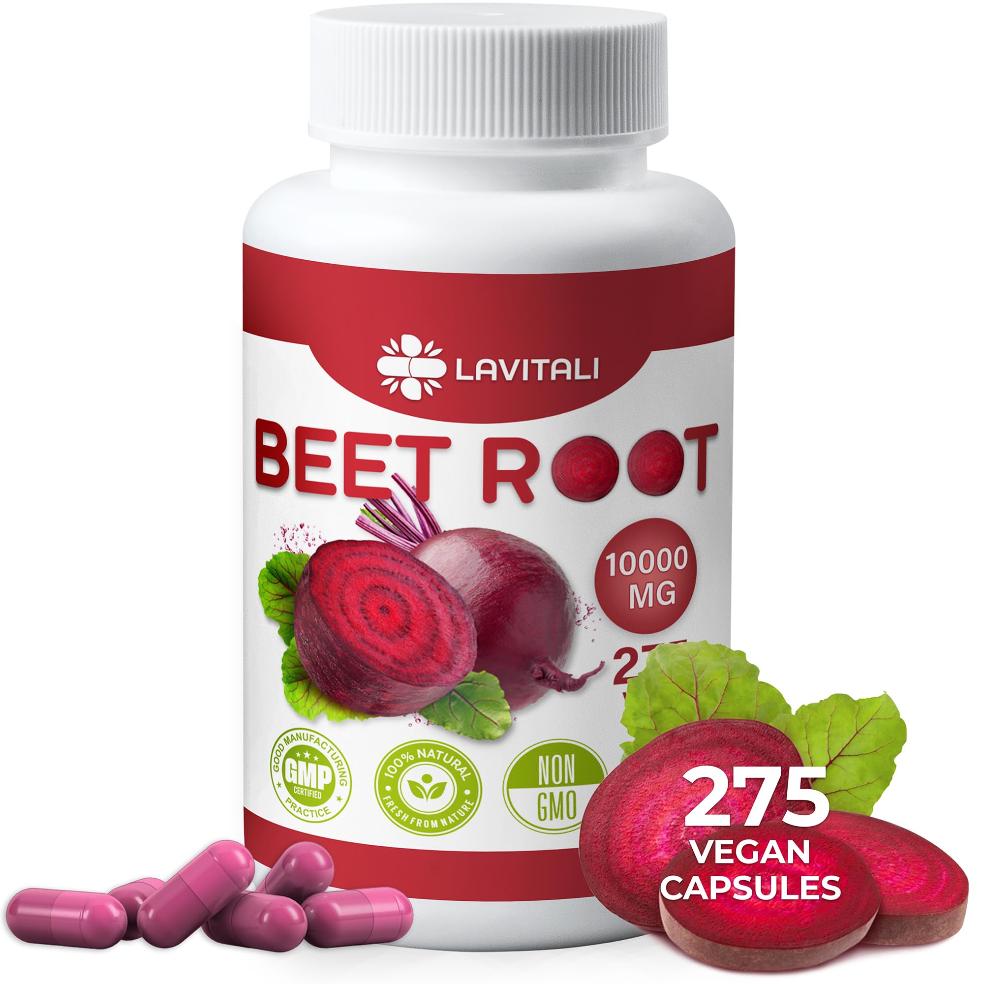 LaVitali 275 Beet Root Extract Capsules, 1000mg per Serving, High Concentrated Herbal LaVitaliAu supplements