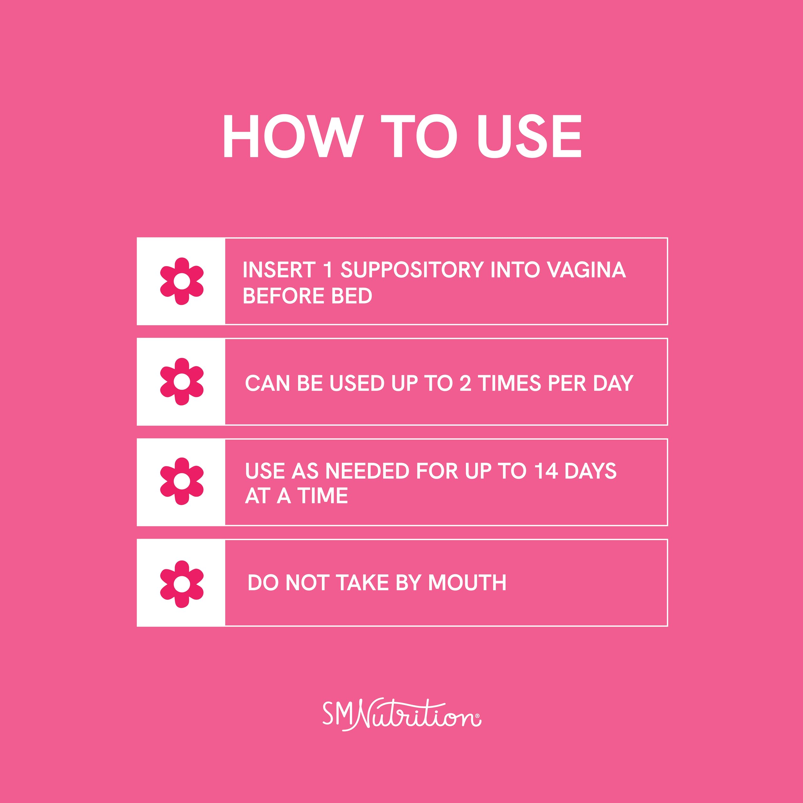 Boric Acid Suppositories for Women | 600mg | for pH Balance, Vaginal Odor & Itching | Feminine Hygiene SMNutritionAu supplements