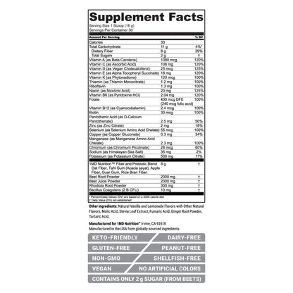 1MD Nutrition CardioFitMD - Vegan Beets Superfood Keto-Friendly Heart Health Powder 1MD NutritionUS supplements