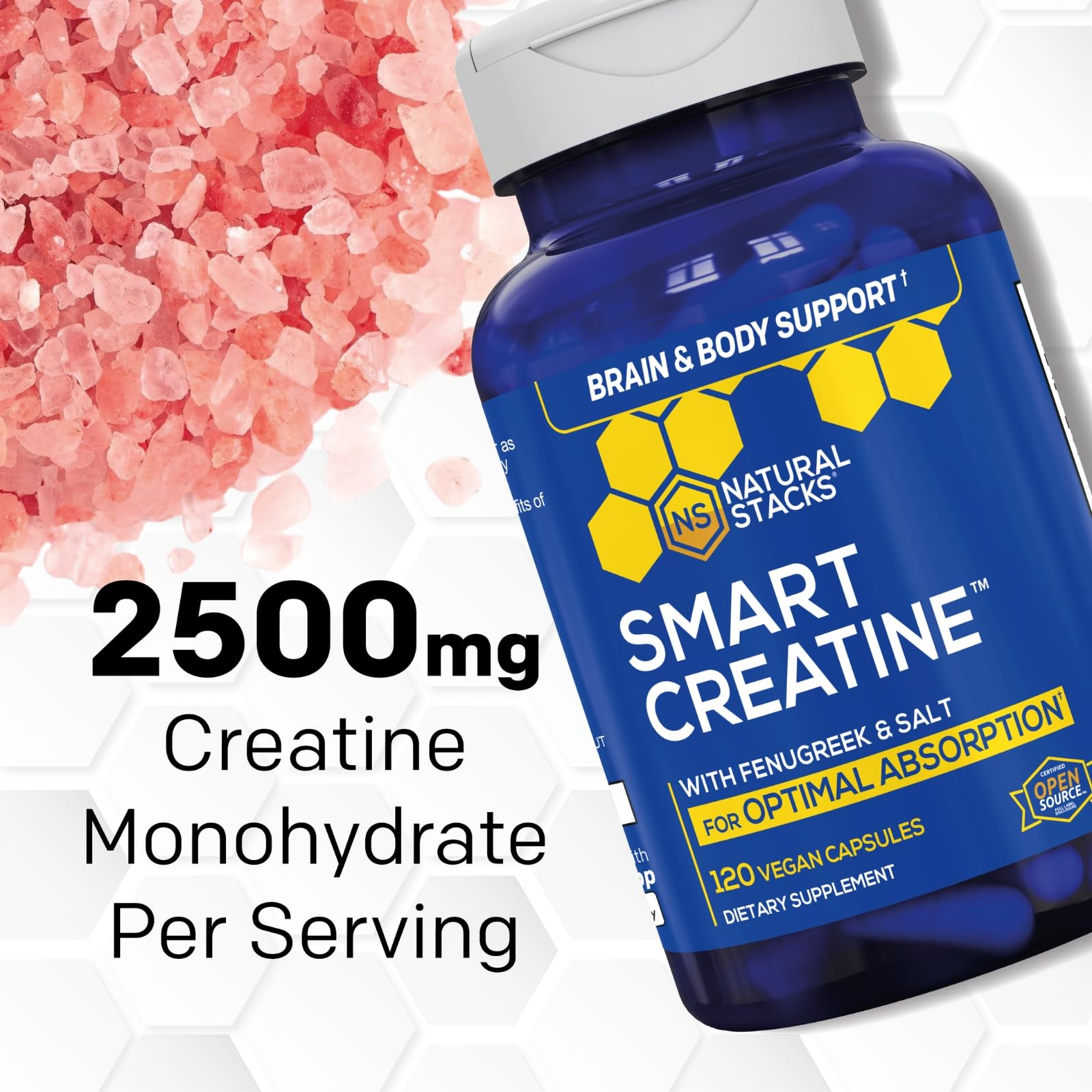 NATURAL STACKS Creatine Monohydrate & Magtech Hydrate Bundle - 2500mg Creatine + 200mg Elemental Magnesium Per Serving - Supports Hydration, Brain Health & Endurance - 44 Total Servings NATURAL STACKSAu supplements