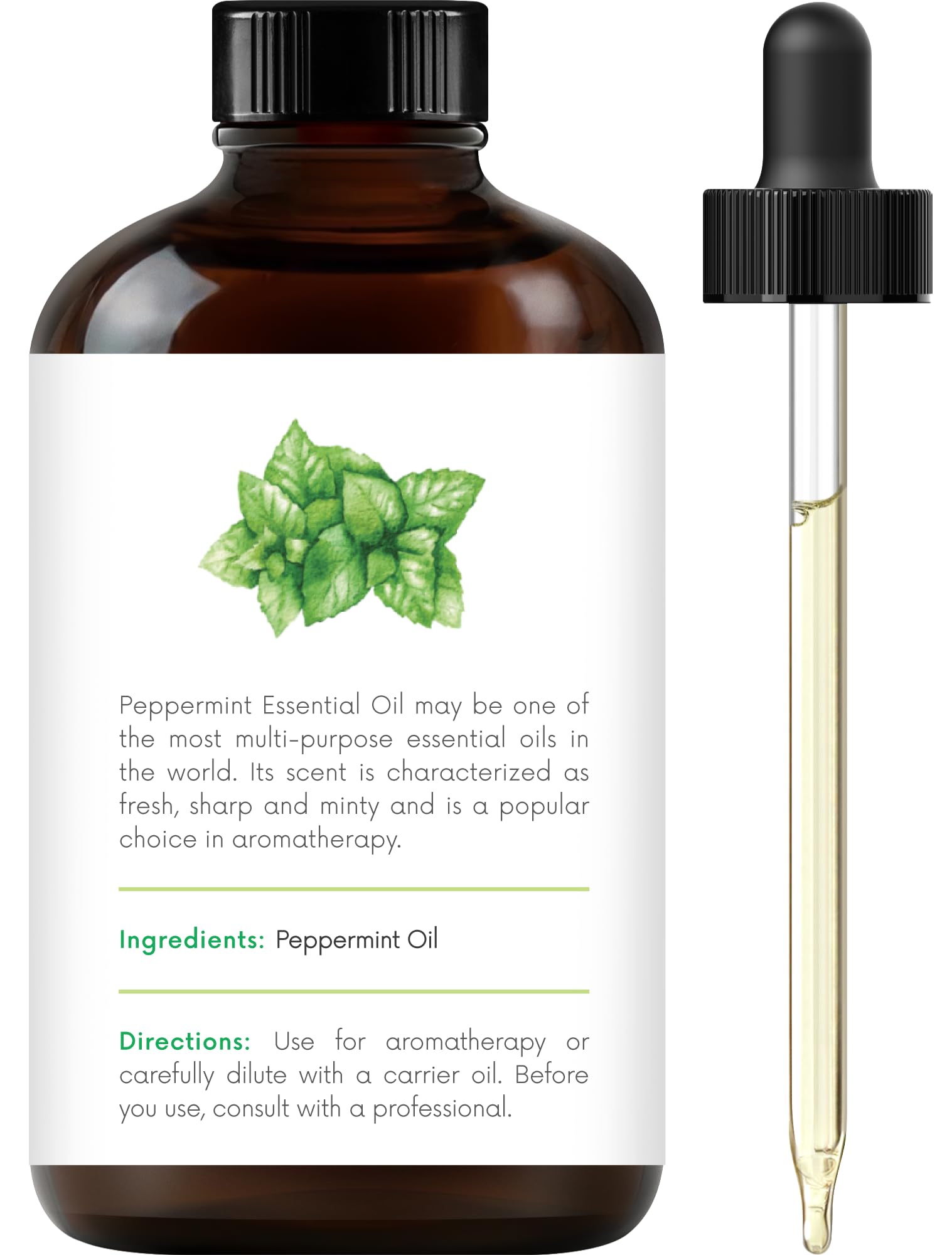 Handcraft Blends Peppermint Essential Oil - Huge 4 Fl Oz - 100% Pure and Natural - Premium Grade Handcraft BlendsAu supplements