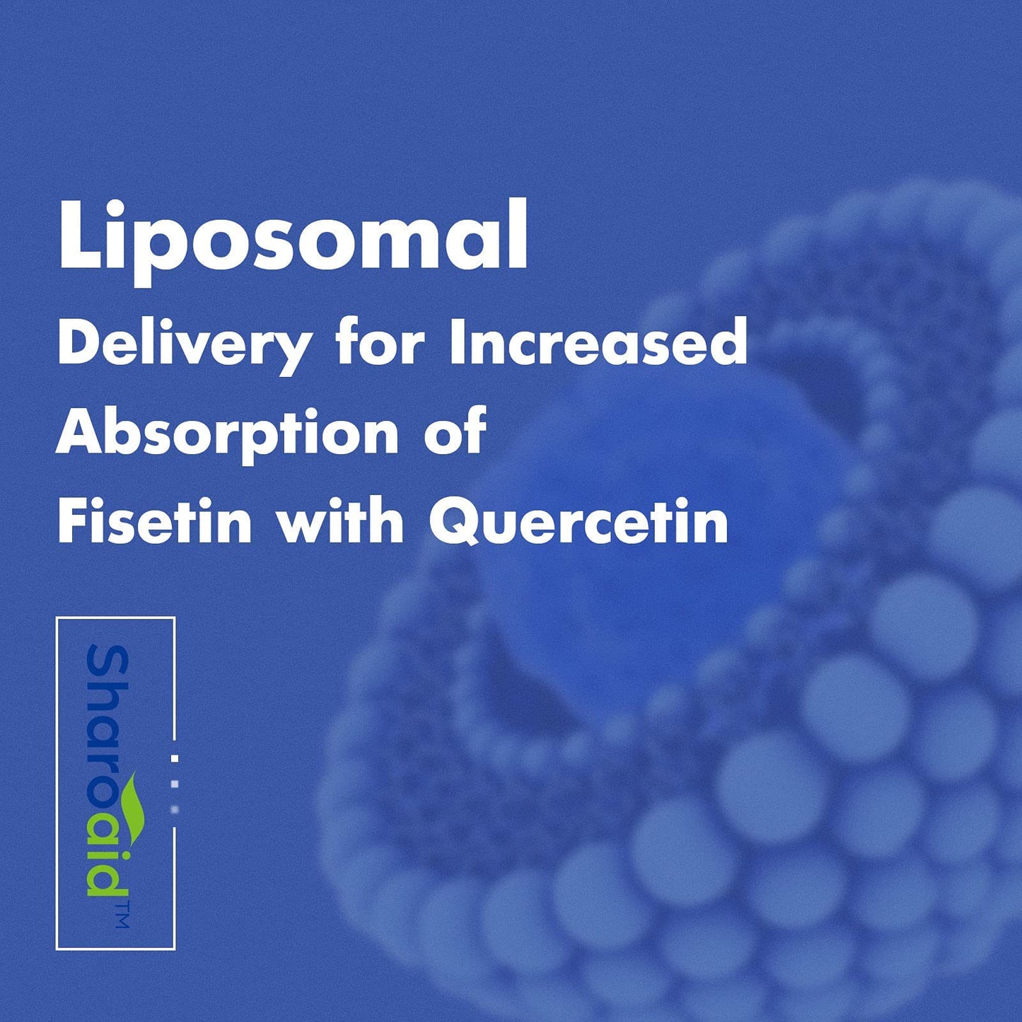 Sharoaid Liposomal Fisetin with Quercetin Supplements 1200 mg per Serving,High Absorpti SharoaidUS supplements