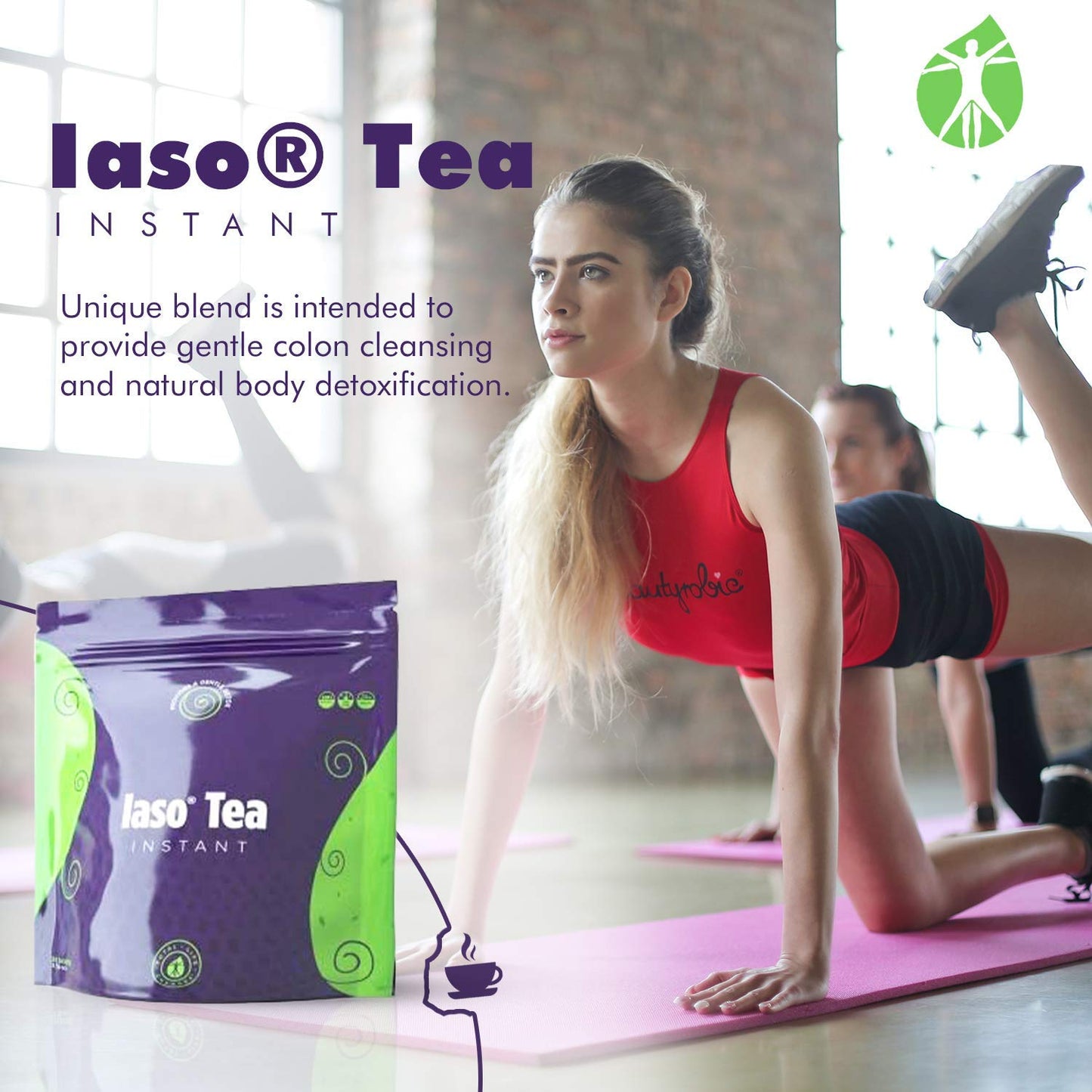 TLC Total Life Changes IASO Natural Detox Instant Herbal Tea - Expiration Date on the Top Total Life ChangesUS supplements
