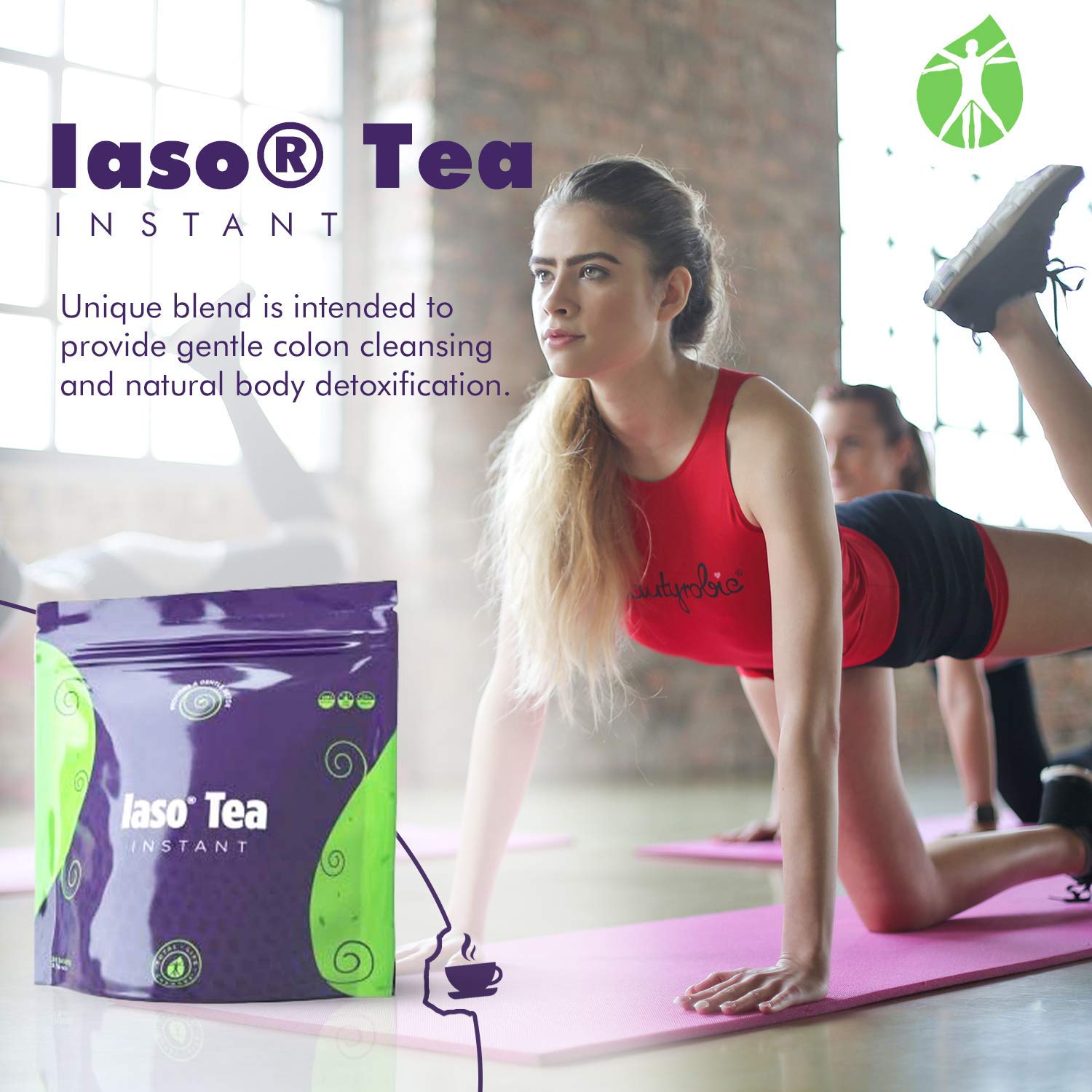TLC Total Life Changes IASO Natural Detox Instant Herbal Tea - Expiration Date on the Top Total Life ChangesUS supplements