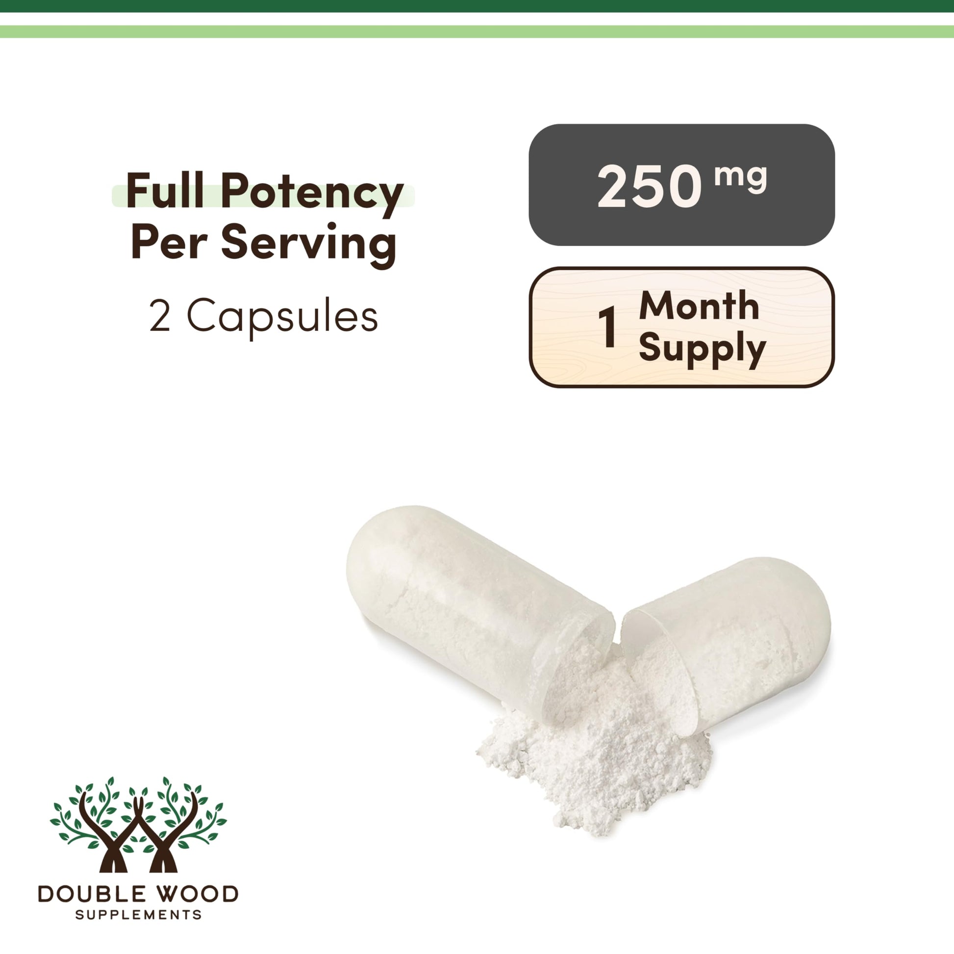 Double Wood Supplements NMN (Nicotinamide Mononucleotide) 250mg, 60 Capsules - 30 Servings, Gluten Free Double Wood SupplementsAu supplements