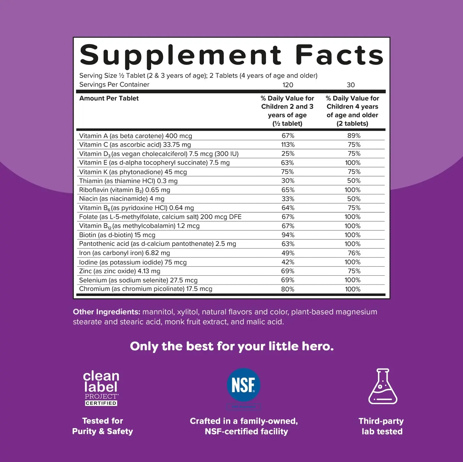 Renzo's Picky Eater Kids Multivitamin with Iron, Dissolving Kids Vitamins with Vitamin D3 and K2 and More, 60 Sugar-Free Melty Tabs Renzo'sAu supplements