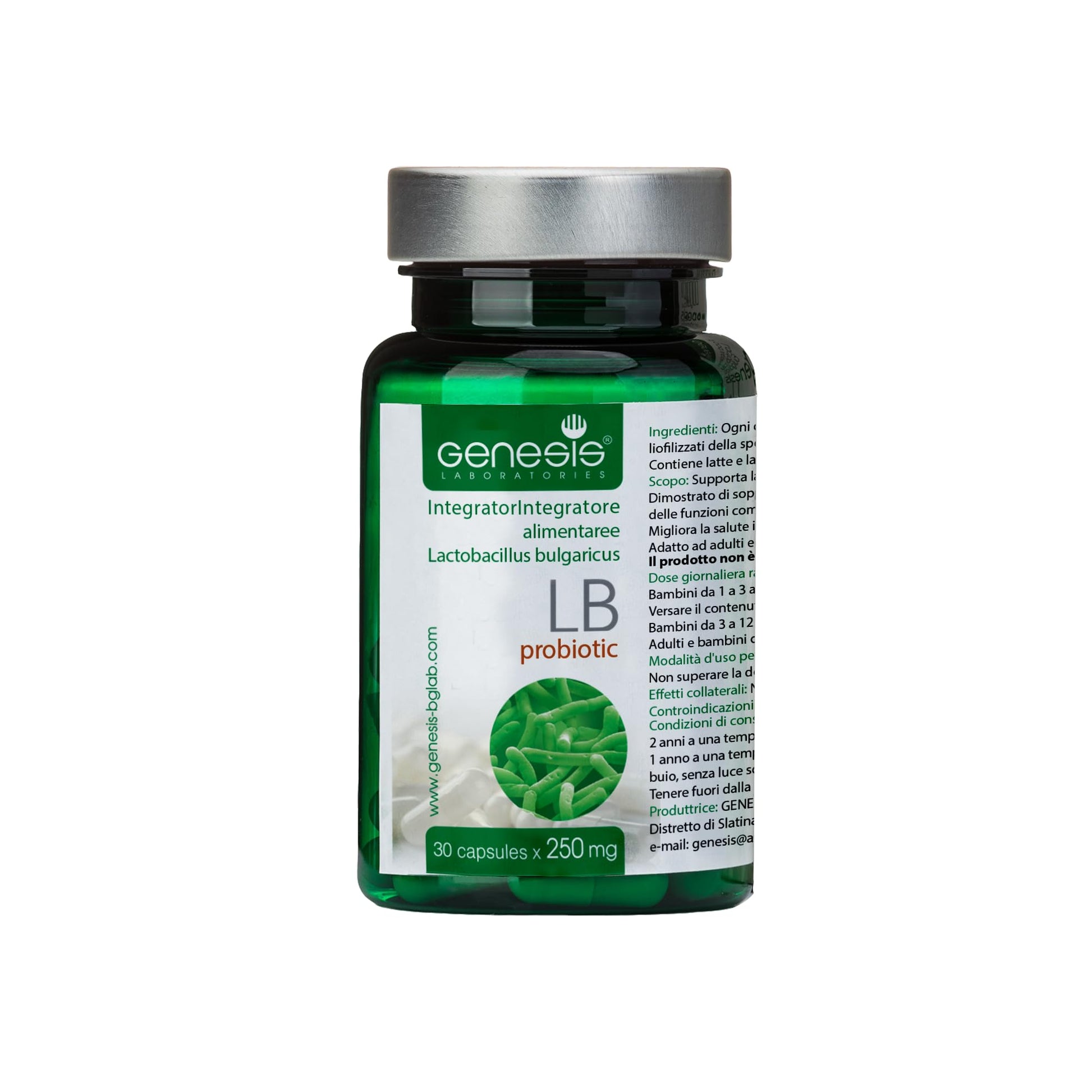 Probiotic Lactobacillus Supplement 30 Capsules with Lactobacillus Bulgaricus 250 mg Probiotic Digestive Immune Support Gut Health Probiotics for Digestive Health Anti Bloating Genesis LABORATORIESAu supplements