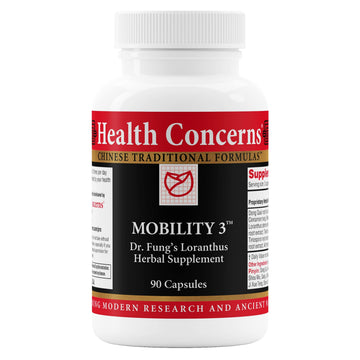 Health Concerns Mobility 3 – Joint & Muscle Support – Herbal Stiffness Supplement for Men & Women – Dong Quai, Ginseng, Fo-Ti, Loranthus & Ginger Formula – Chinese Support – 90 Capsules Health ConcernsAu supplements