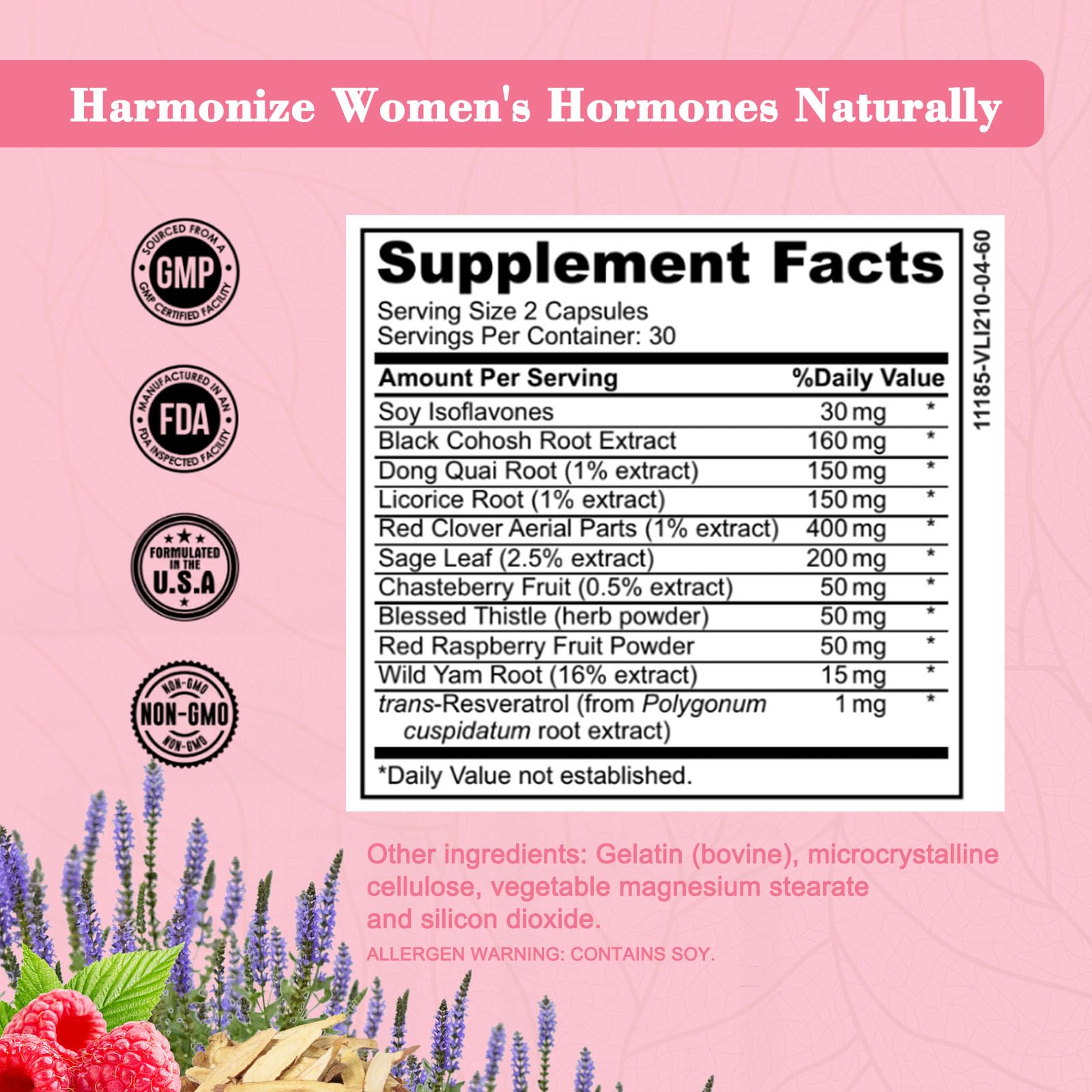 MenstrEaze PMS Relief & Hormone Balance for Women, with Black Cohosh, Vitex, Wild Yam MenstrEazeAu supplements